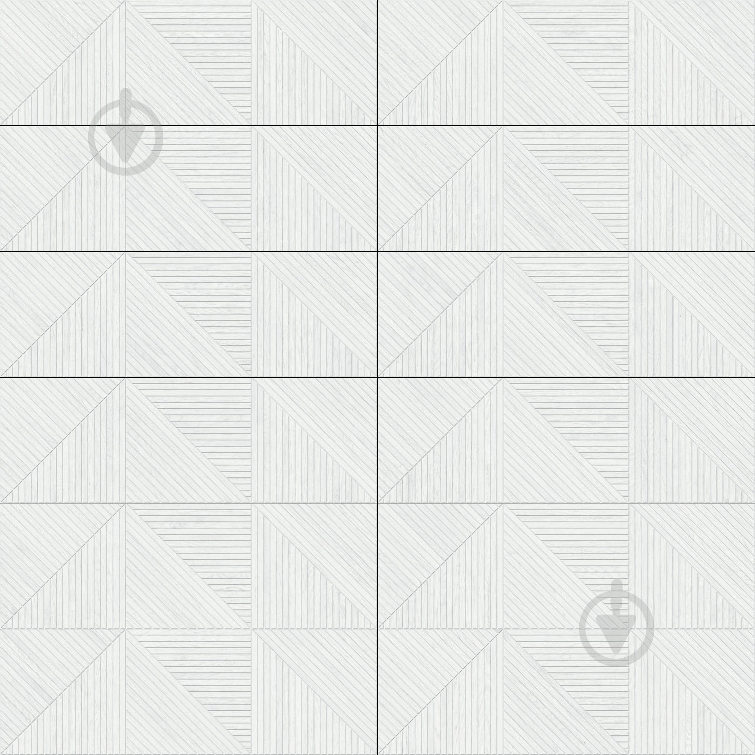 Плитка Cifre Geometric White 40x120 см - фото 2