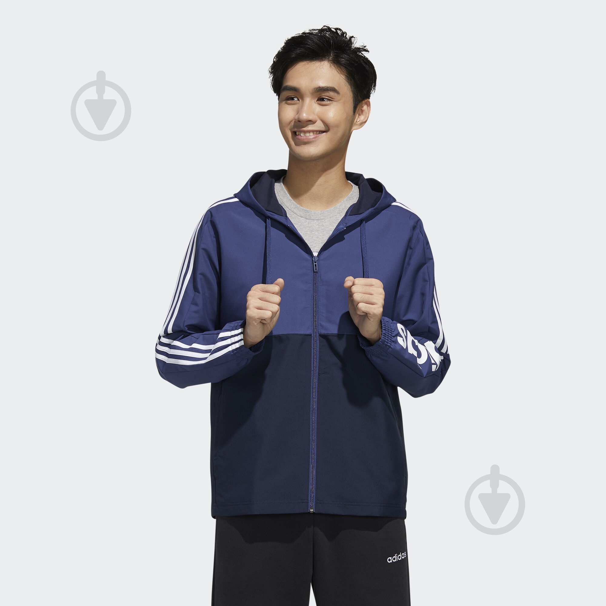 Ветровка мужская демисезонная Adidas M ESS CB WB FL8625 р.XL синяя - фото 3 Ветровка мужская демисезонная Adidas M ESS CB WB FL8625 р.XL синяя - фото 3