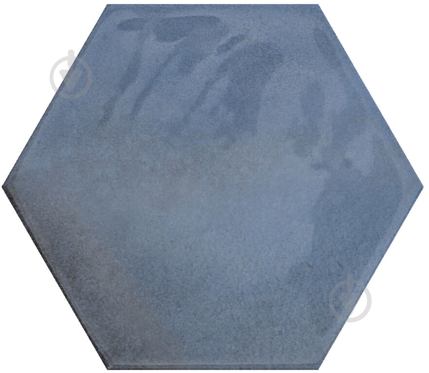 Плитка Cifre Moon Hexagon Blue Brillo 16x18 см - фото 1