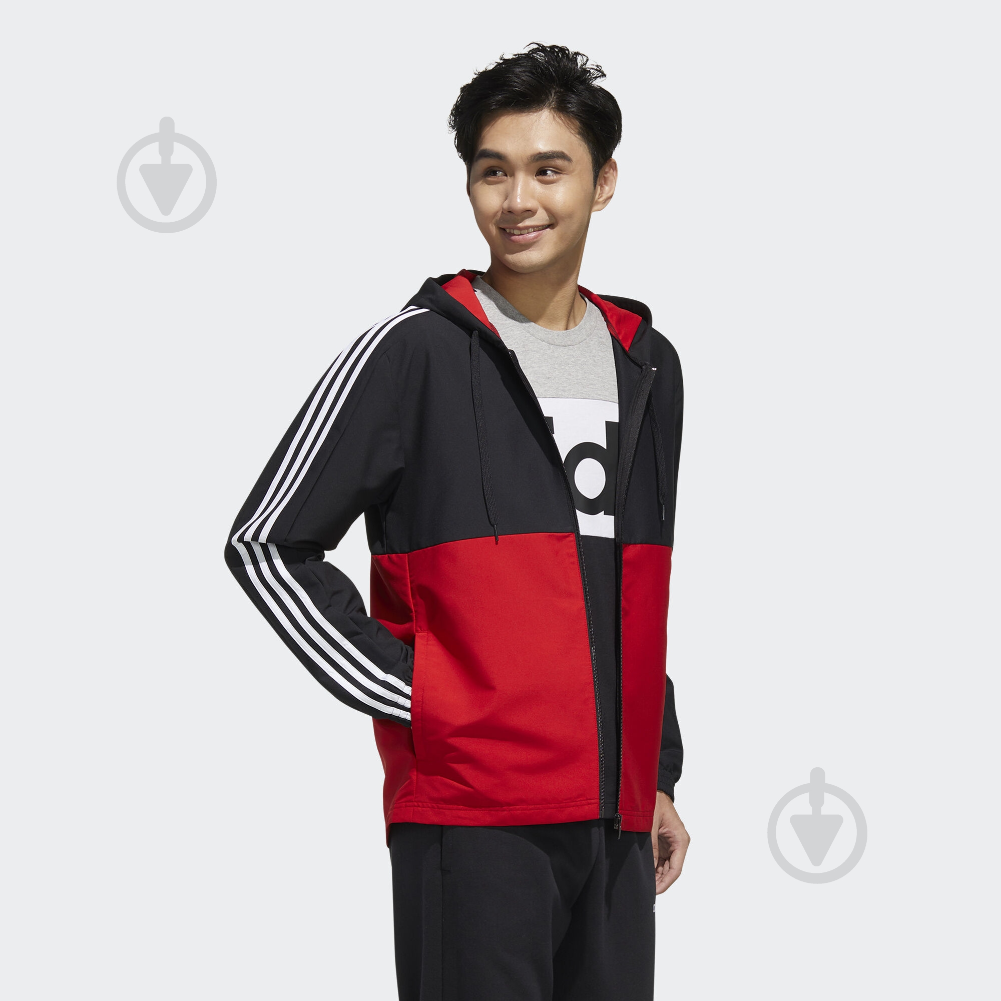 Вітрівка чоловіча демісезонна Adidas M ESS CB WB FL8626 р.XXL чорна - фото 6
