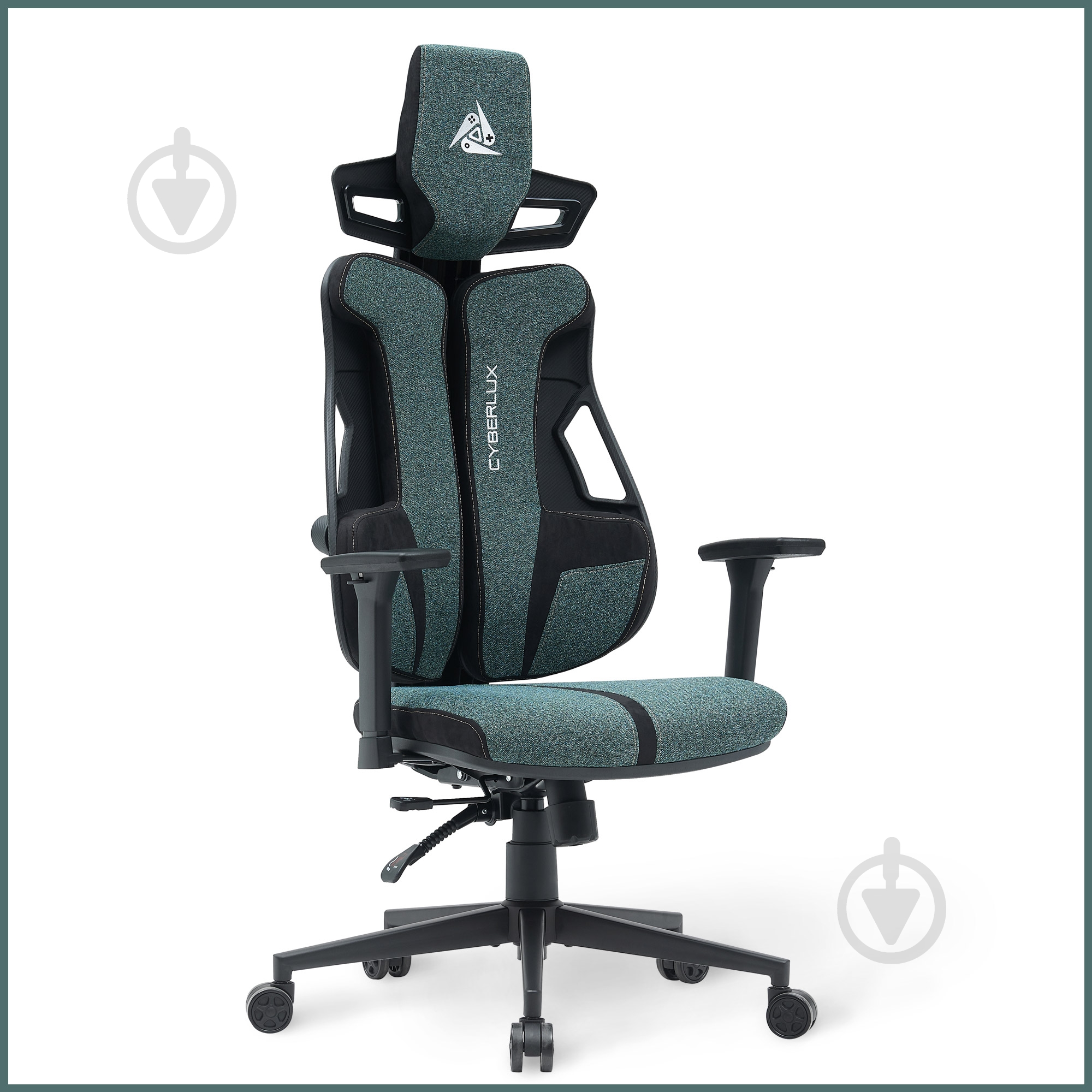 Крісло ігрове Cyberlux V8 Fabric зелений - фото 10