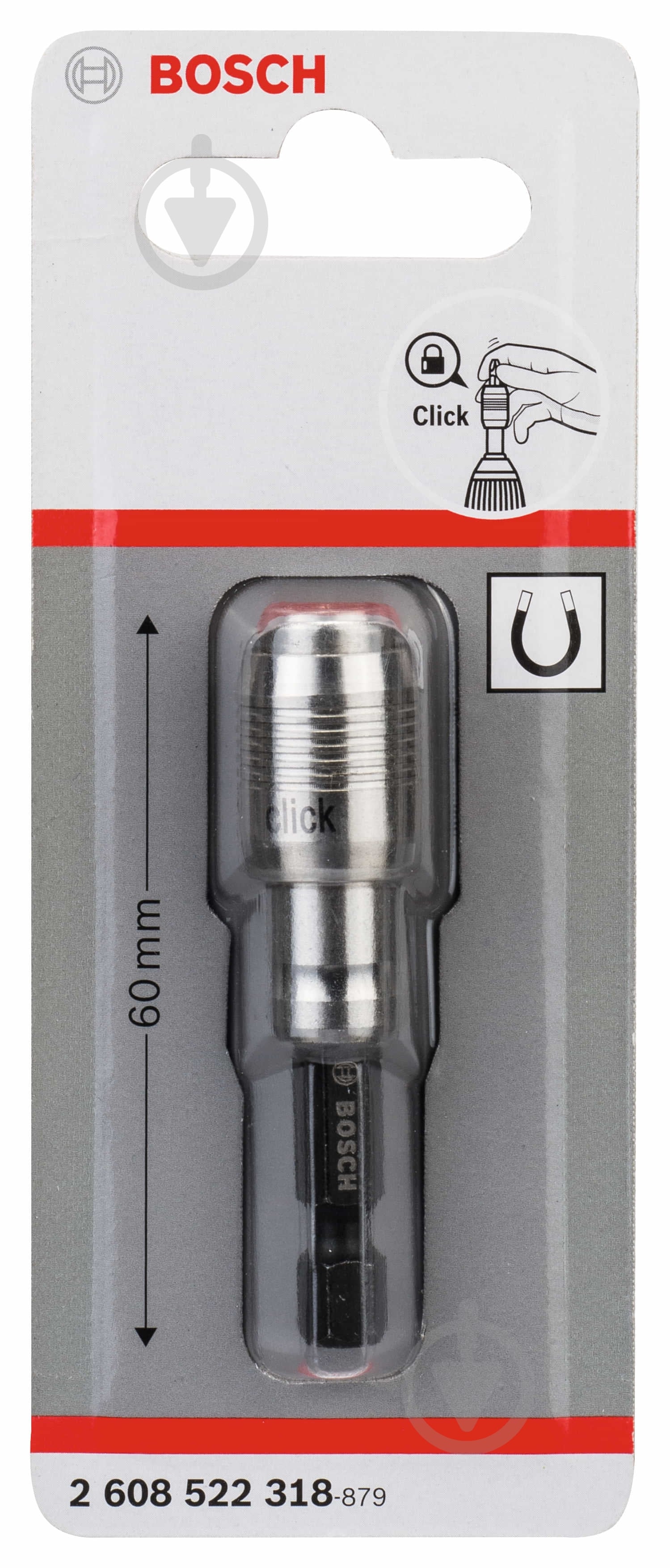 Держатель бит Bosch One Click с фиксатором 1 шт. 2608522318 - фото 2