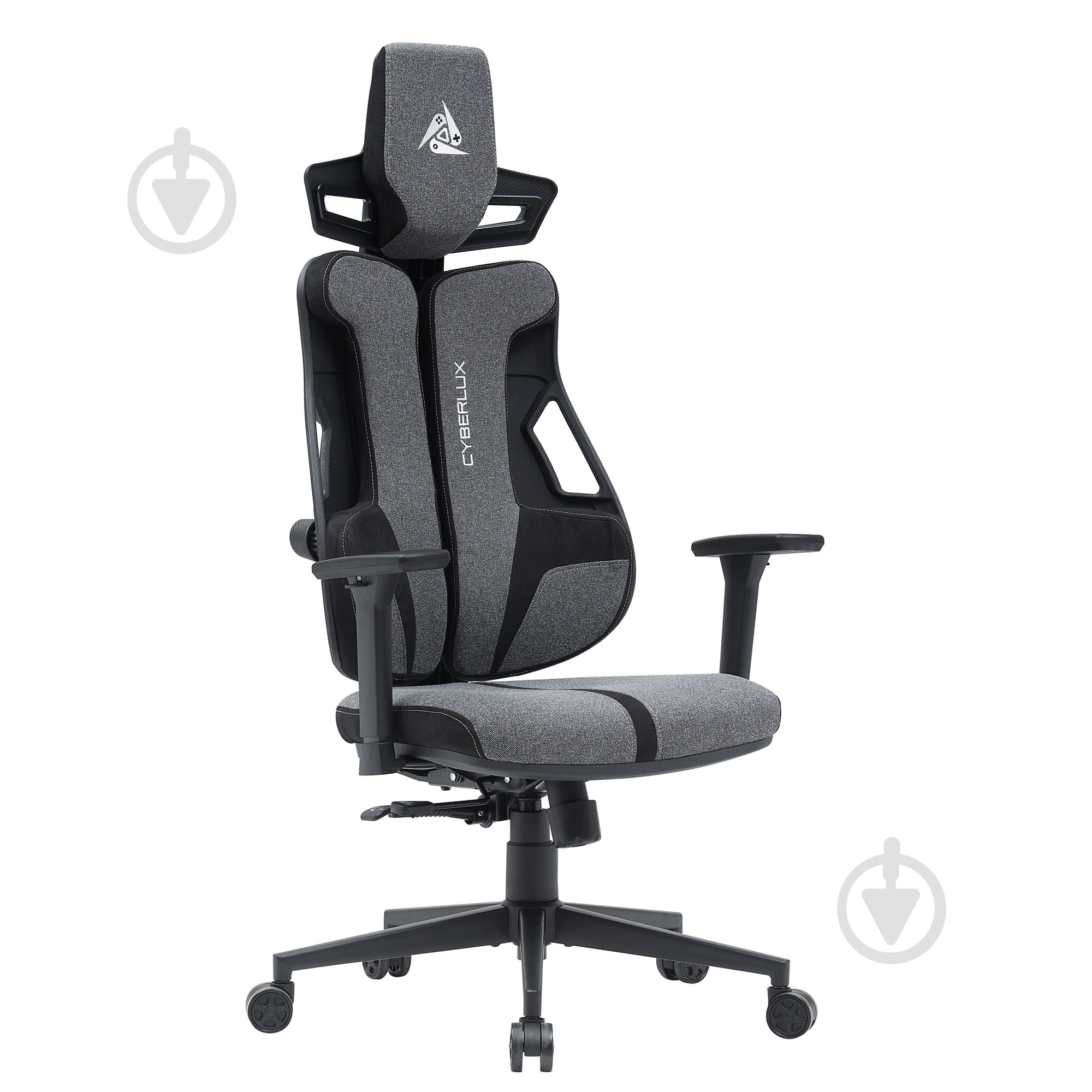 Крісло ігрове Cyberlux V8 Fabric сірий - фото 1 Крісло ігрове Cyberlux V8 Fabric сірий - фото 1