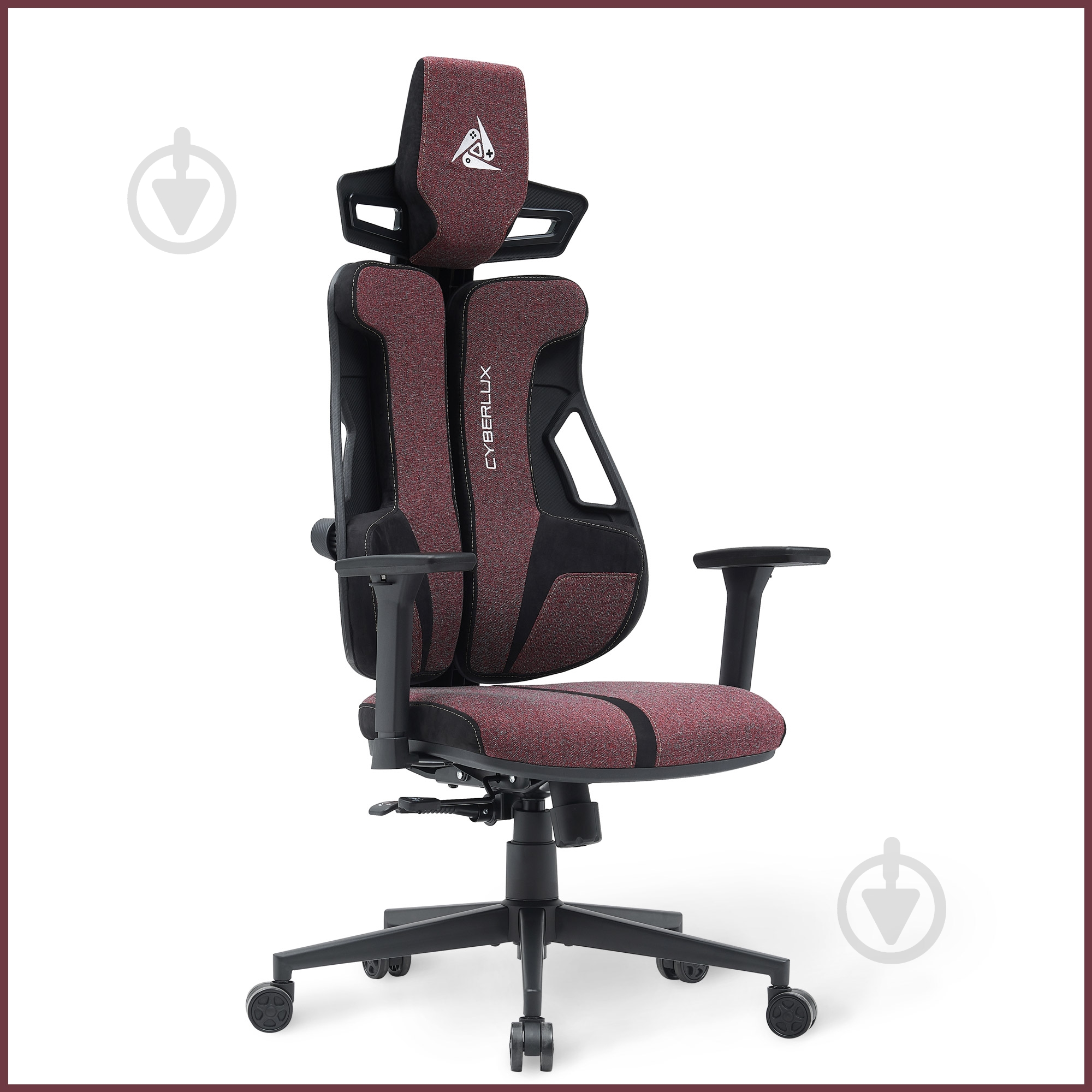 Кресло игровое Cyberlux V8 Fabric бордовый - фото 5