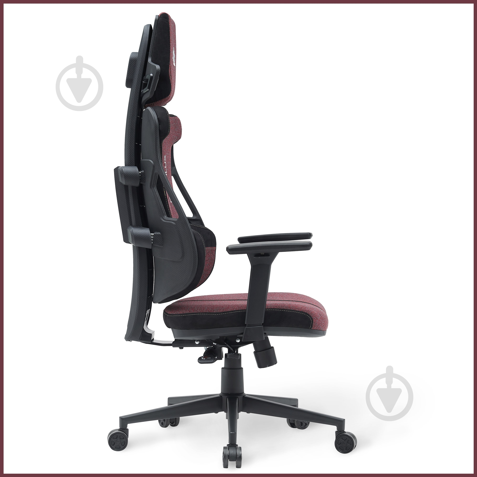 Кресло игровое Cyberlux V8 Fabric бордовый - фото 7