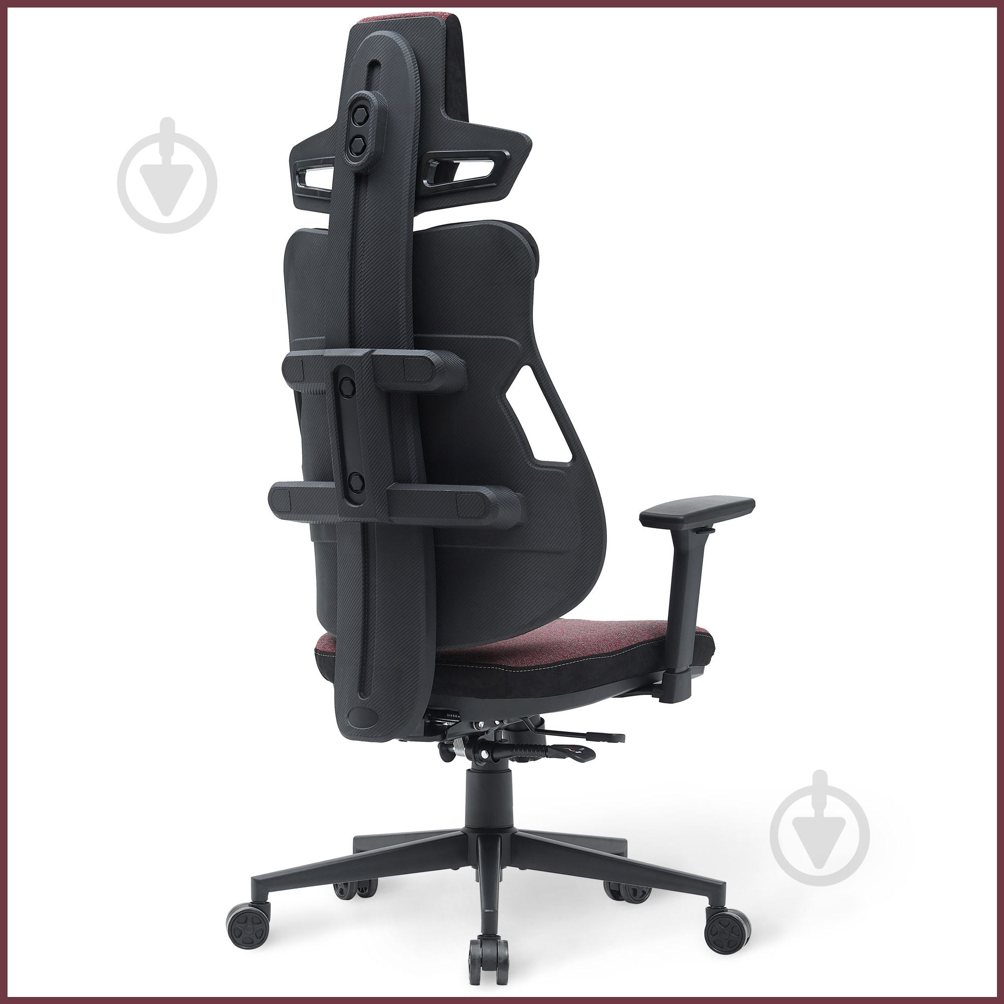 Кресло игровое Cyberlux V8 Fabric бордовый - фото 6