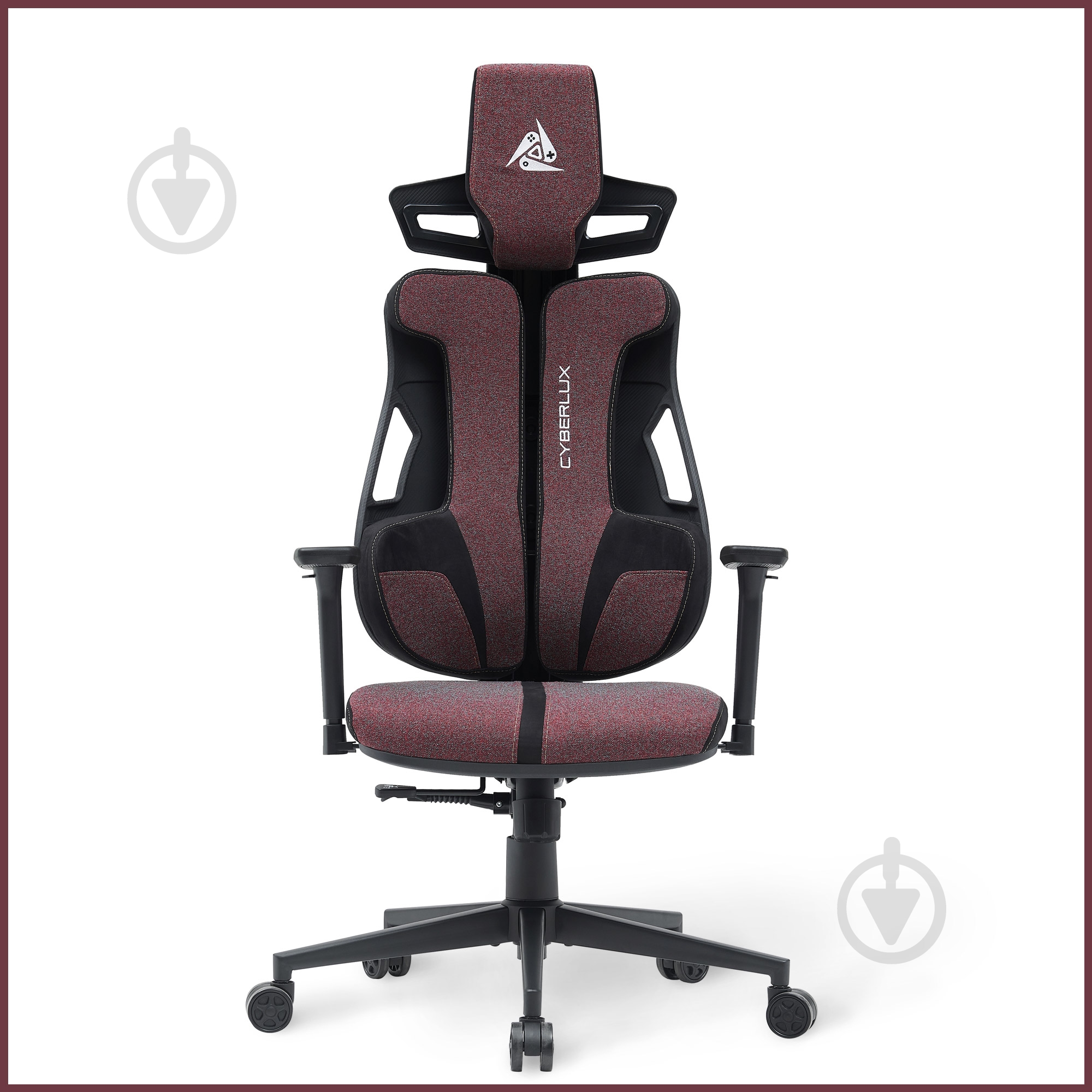 Кресло игровое Cyberlux V8 Fabric бордовый - фото 8