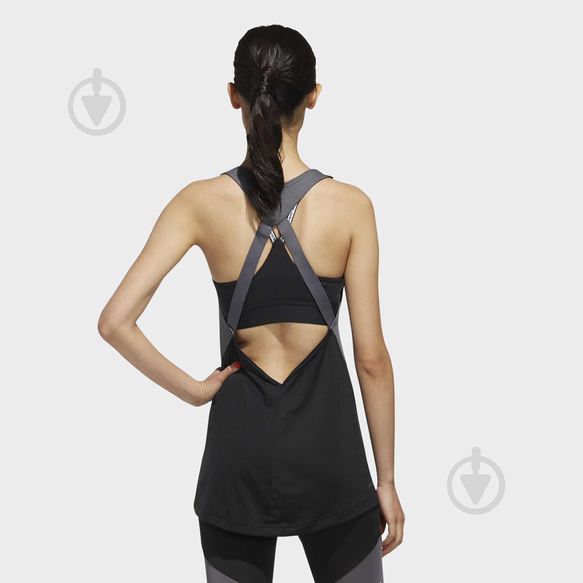 Майка Adidas W D2M CB TK FL9202 р.S черный - фото 5