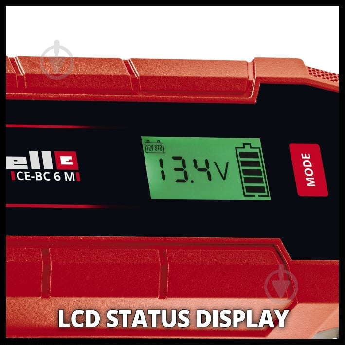 Зарядний пристрій імпульсний Einhell CE-BC 6 M 6 А 150 А/ч (1002235) - фото 4