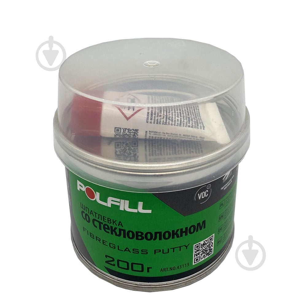 Шпаклевка со стекловолокном Polfill 0,2кг - фото 1