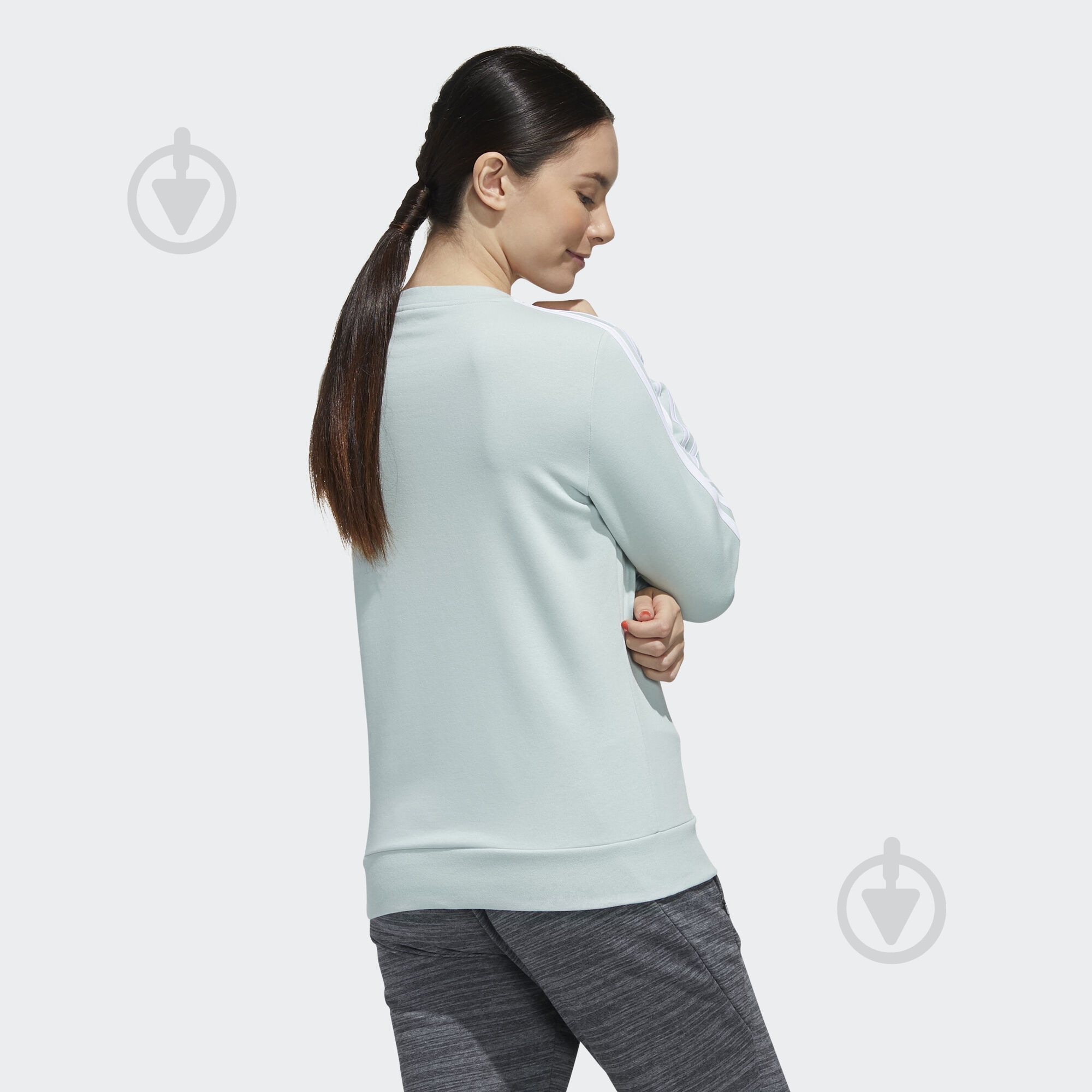 Свитшот Adidas W E 3S SWEAT FT FL9205 р. L зеленый - фото 5