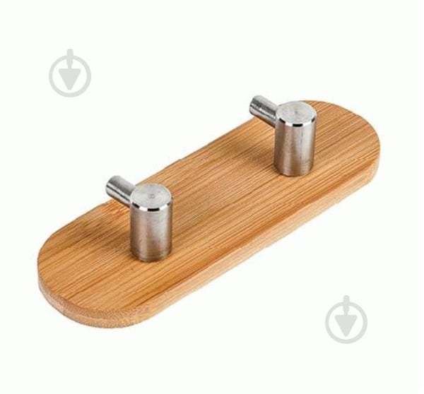 Планка з гачками Axentia Bonja 15x5x3 см бамбук - фото 1 Планка з гачками Axentia Bonja 15x5x3 см бамбук - фото 1