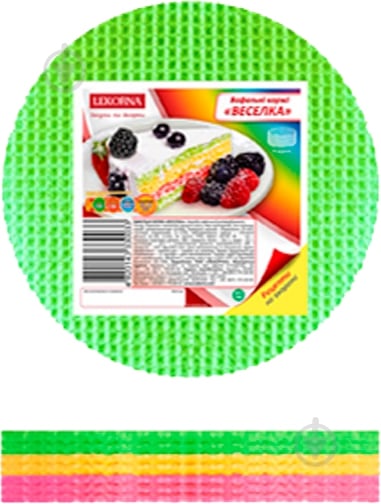 Коржи вафельные ЛЕКОРНА Радуга 140г (4820143331160) - фото 2