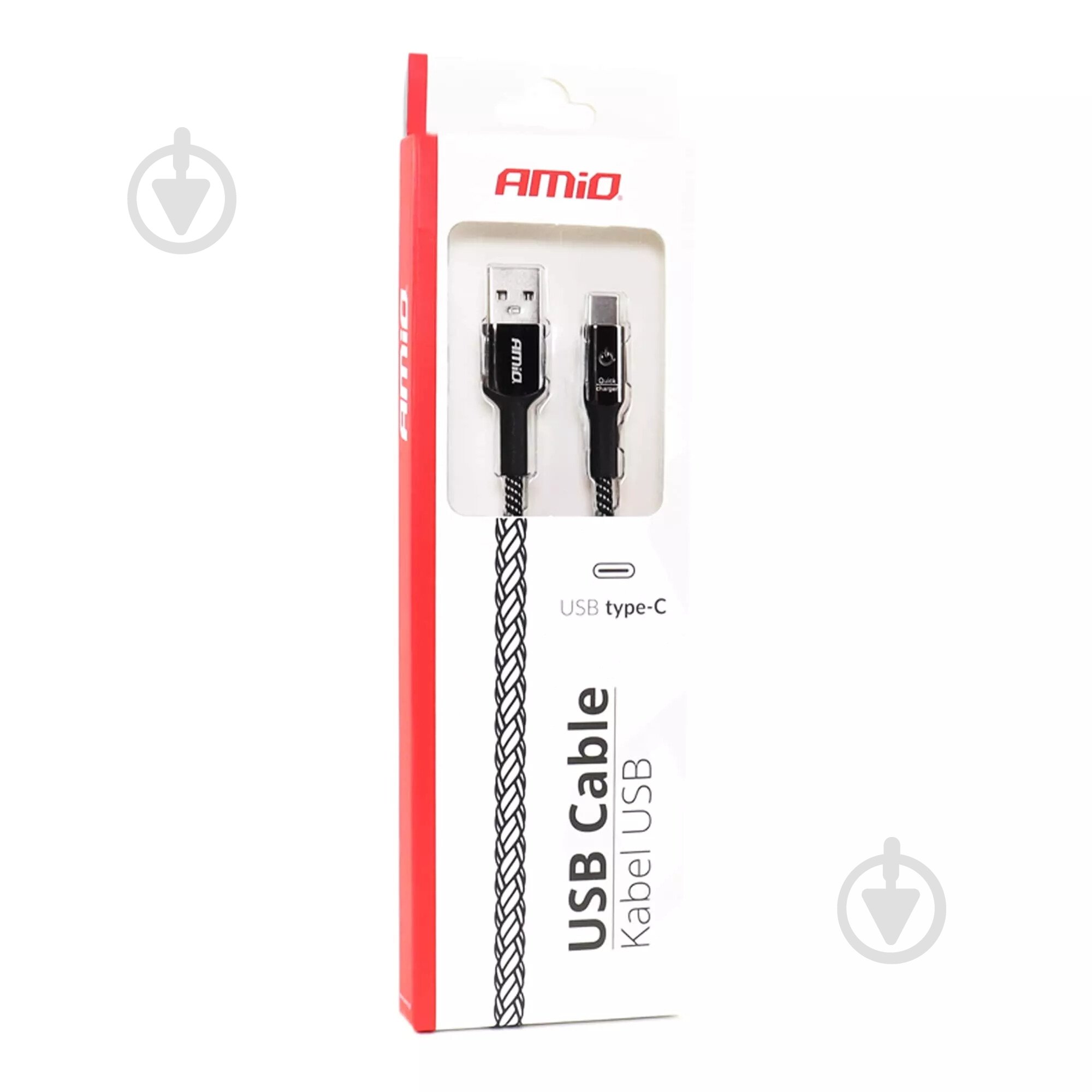 Кабель AMiO UC-9 USB+USB-C 100 см (02528) - фото 2