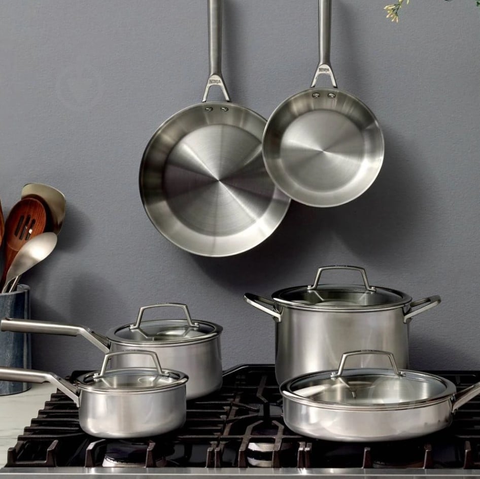 Набор кастрюль NINJA ZEROSTICK 9 предметов C65000DE - фото 2