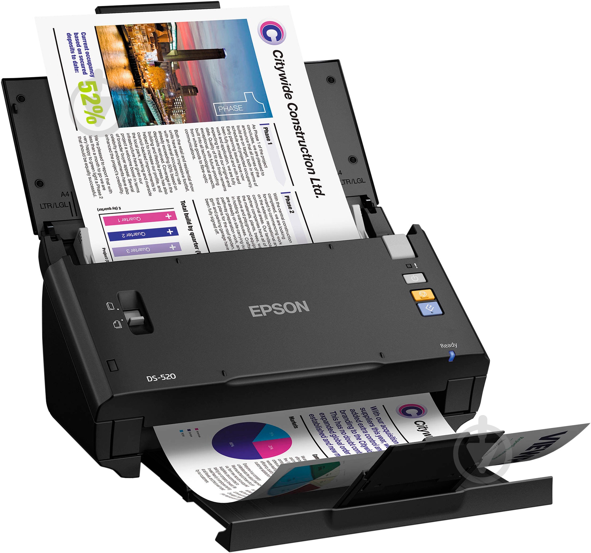 Сканер Epson WorkForce DS-520 B11B234401 - фото 2 Сканер Epson WorkForce DS-520 B11B234401 - фото 2