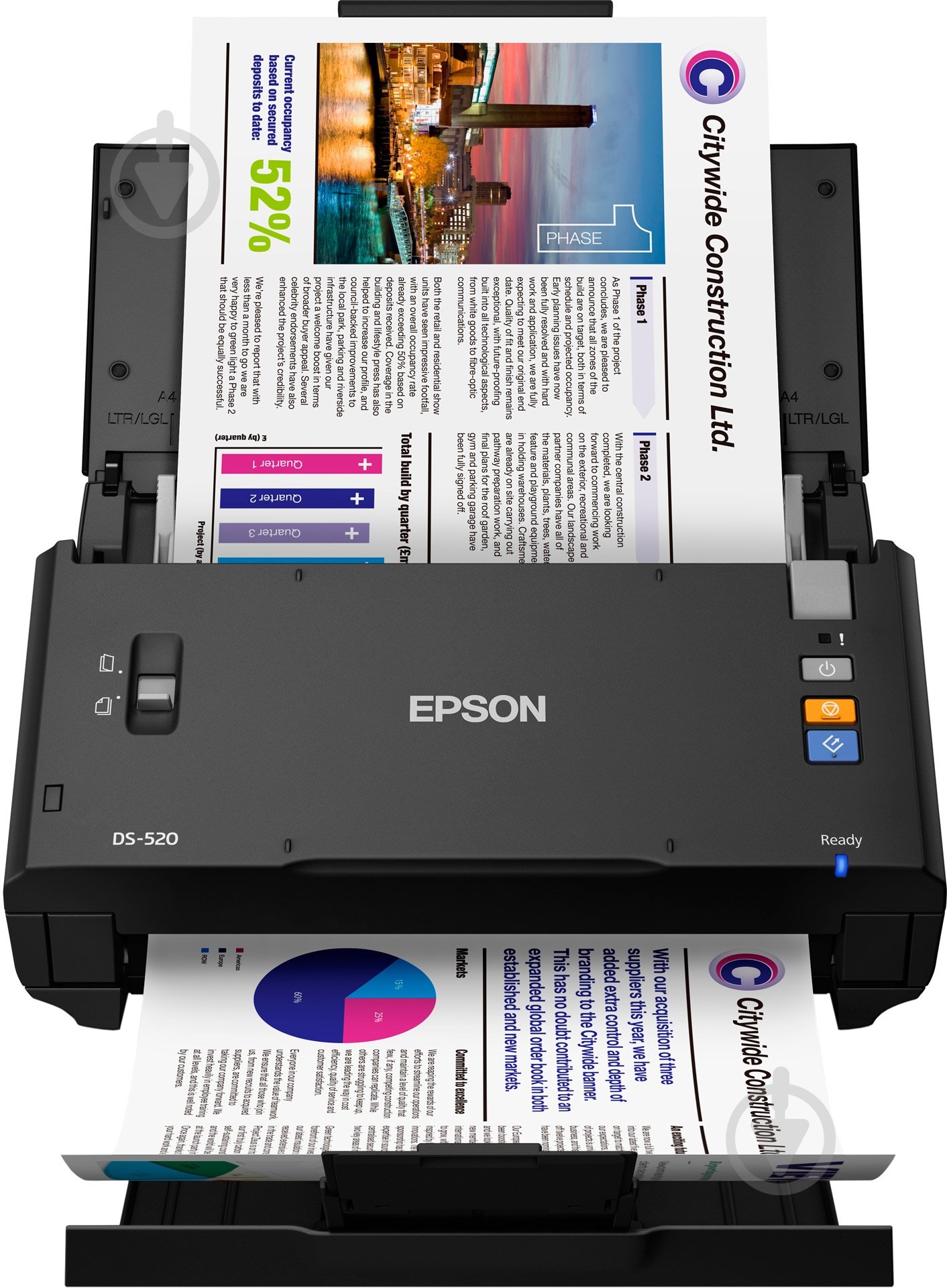 Сканер Epson WorkForce DS-520 B11B234401 - фото 1 Сканер Epson WorkForce DS-520 B11B234401 - фото 1