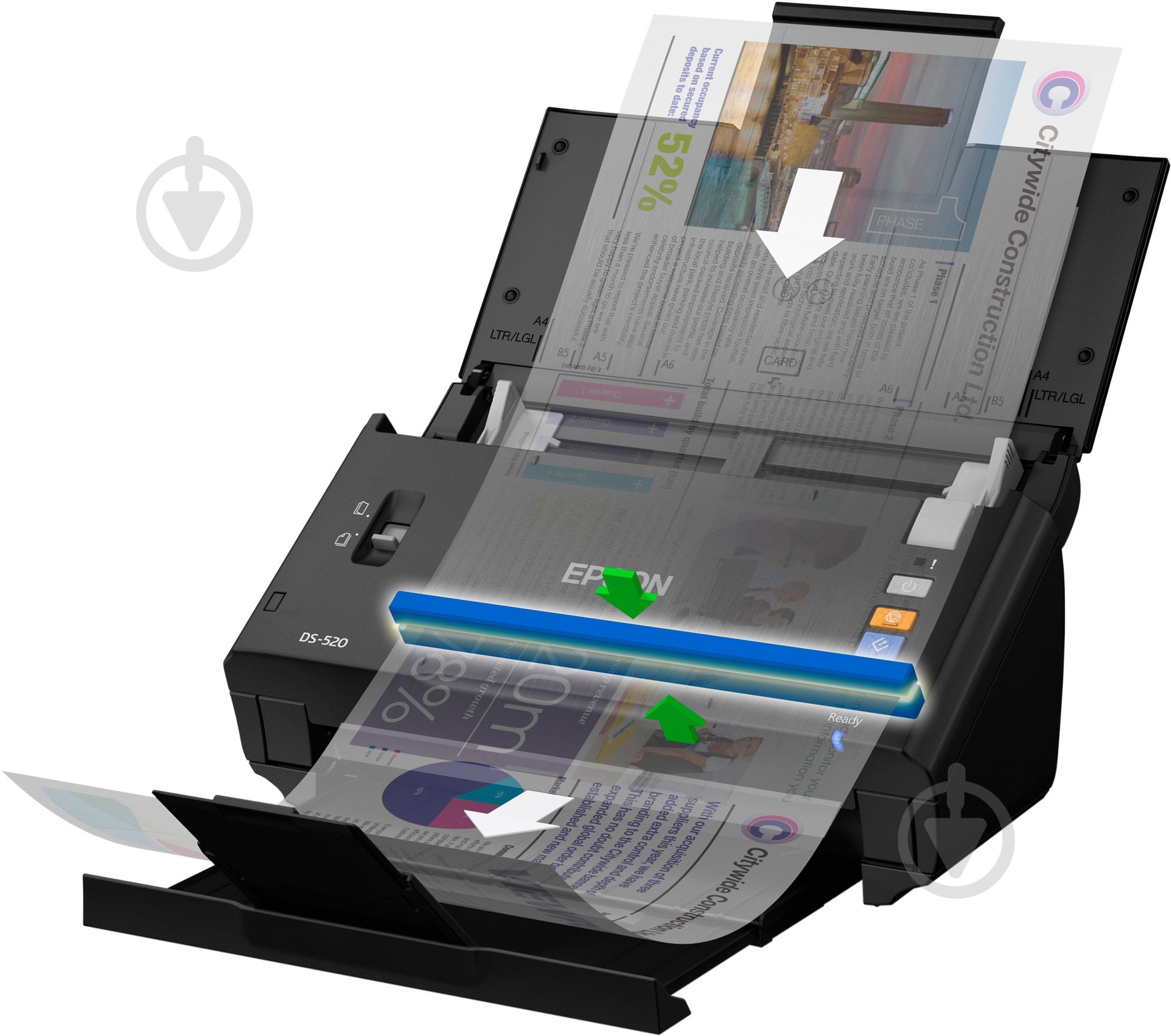 Сканер Epson WorkForce DS-520 B11B234401 - фото 3 Сканер Epson WorkForce DS-520 B11B234401 - фото 3