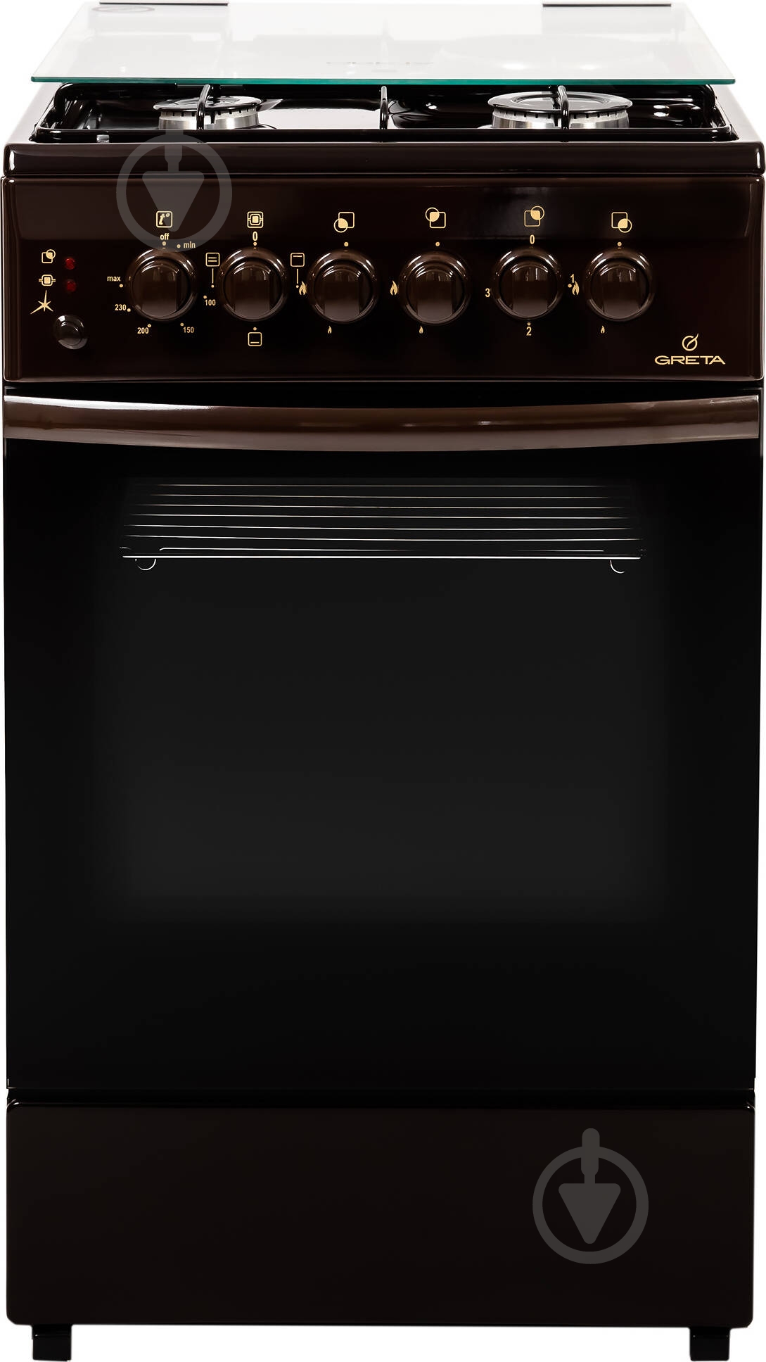 Плита комбинированная Greta KE 5702 MG 13 (В) (1470-ГЕ-00А коричневая) - фото 1