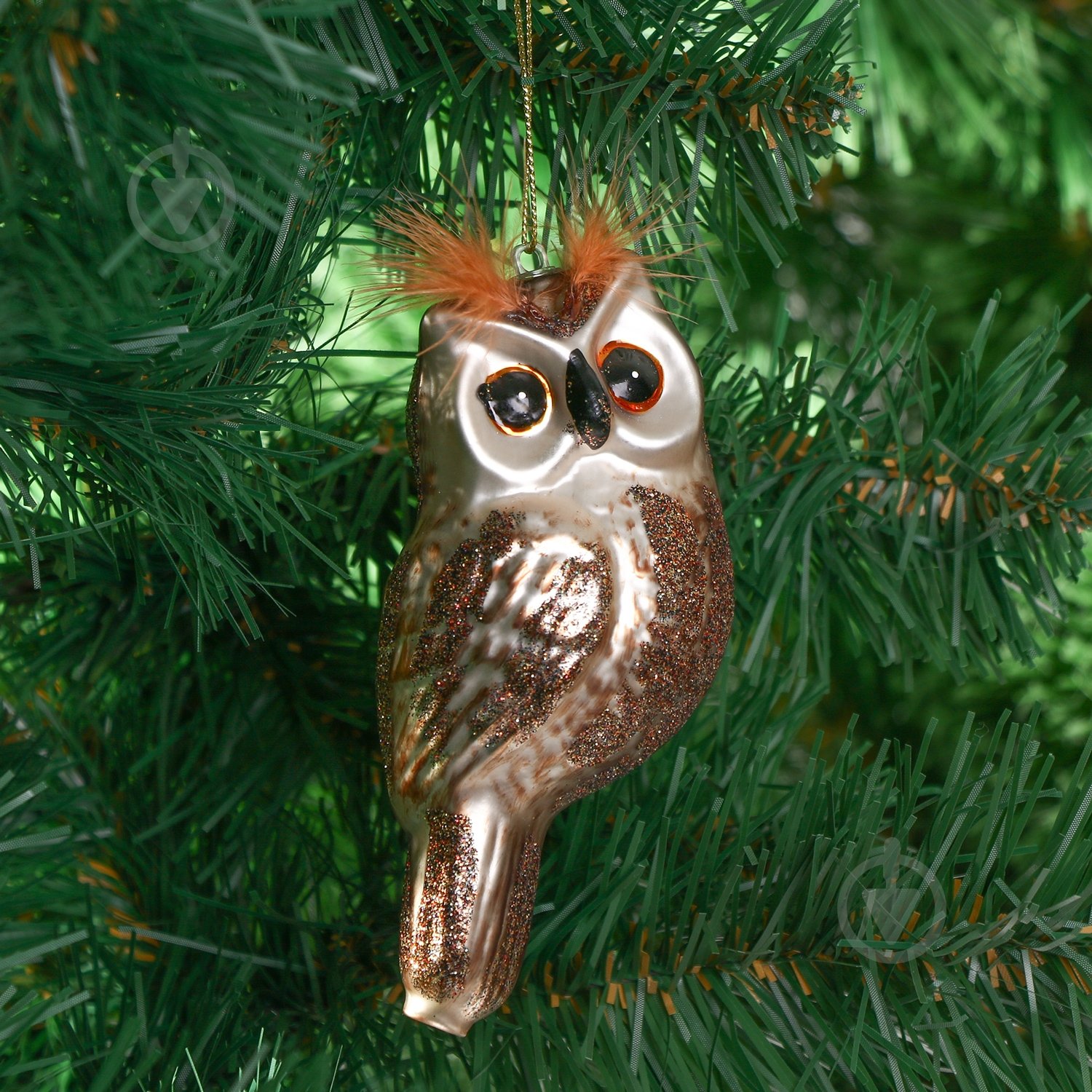 Елочная игрушка Сова 13 см - фото 2