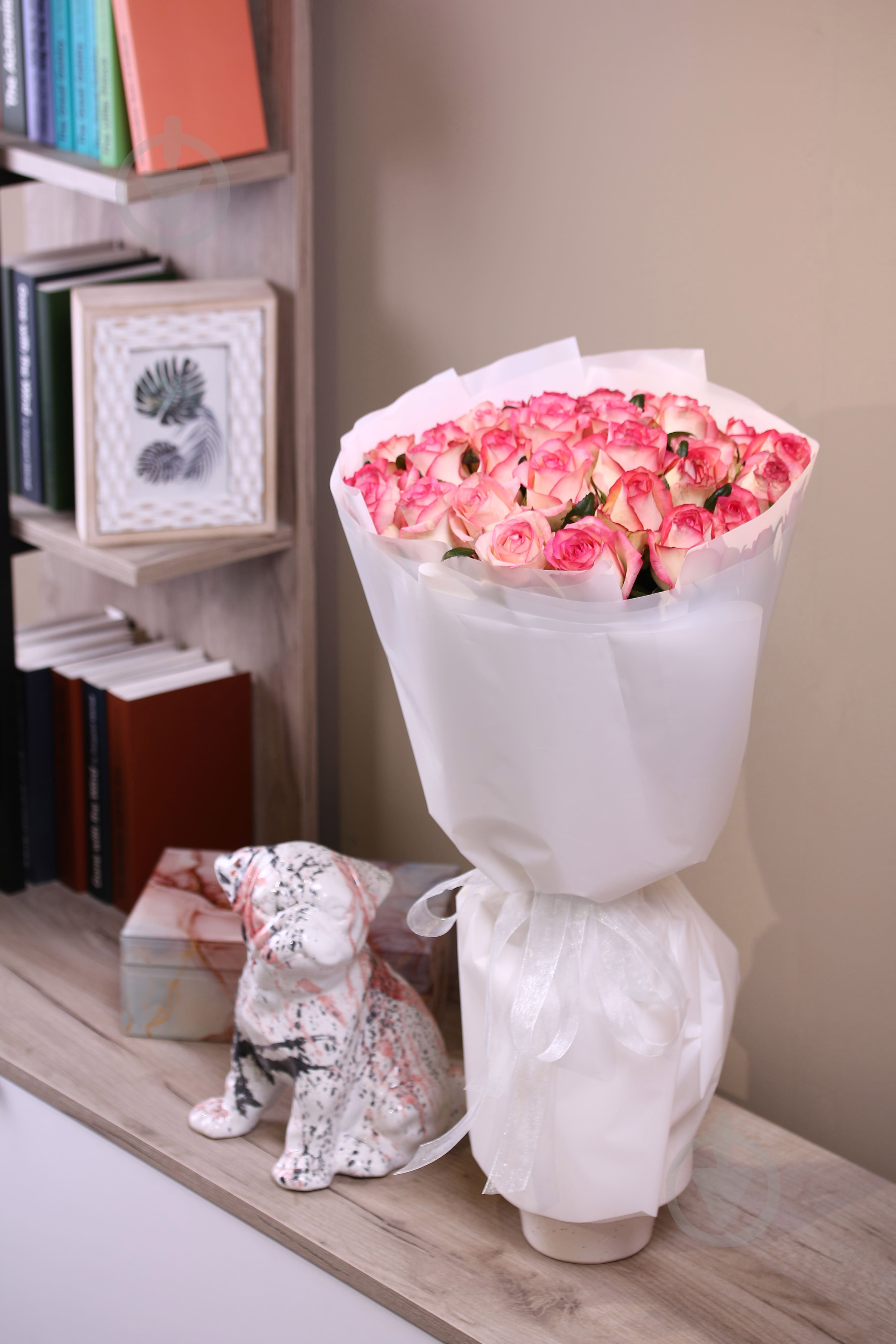 Троянда Джумілія одноголова класична 60 см рожева (Україна) - фото 4