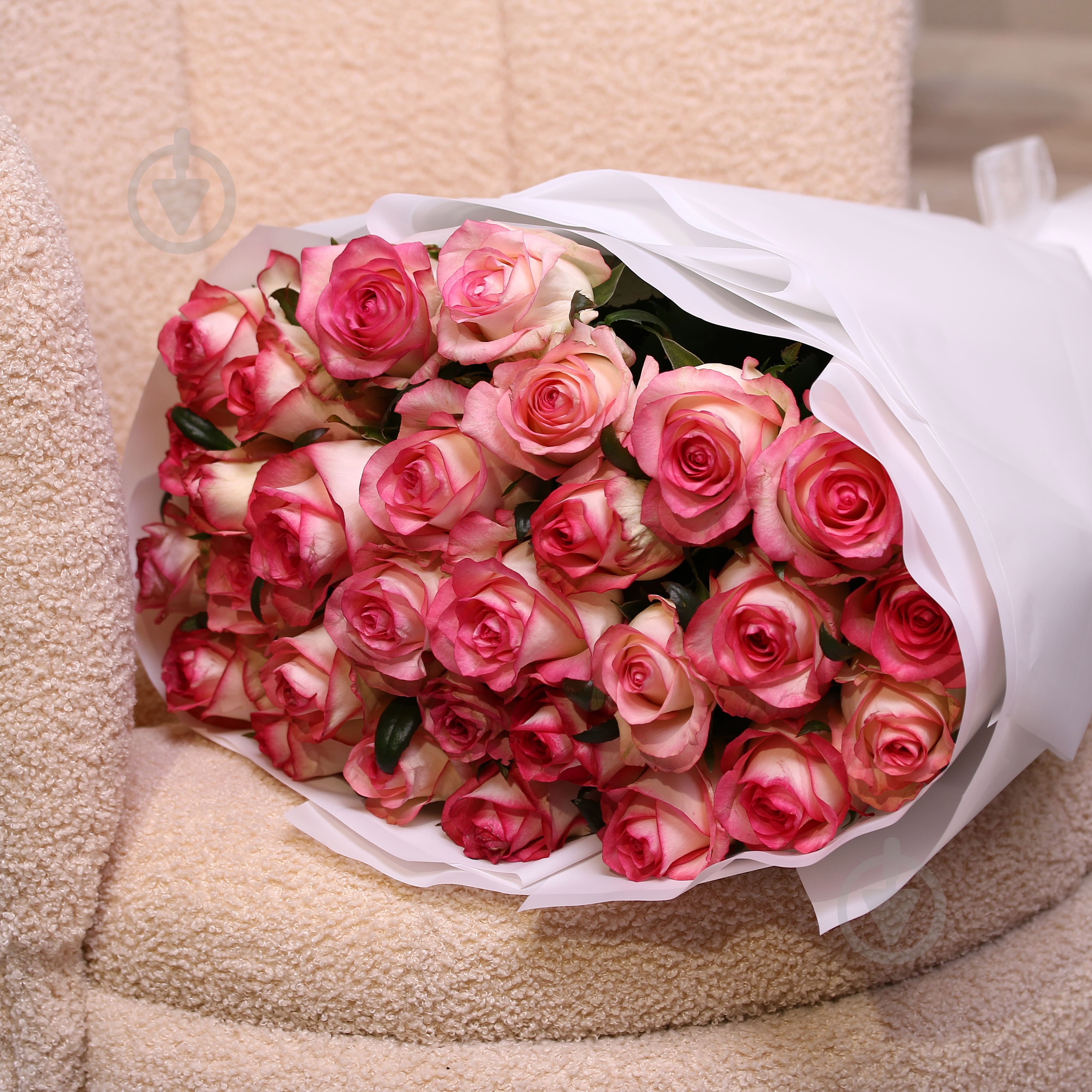 Троянда Джумілія одноголова класична 60 см рожева (Україна) - фото 5