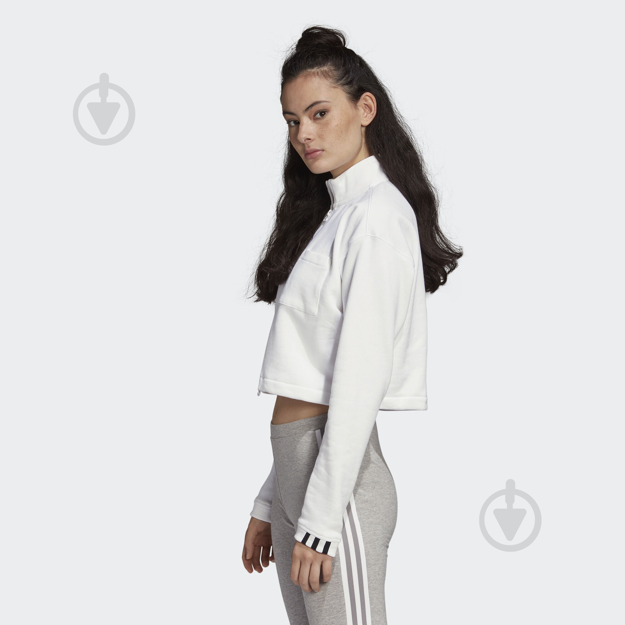 Світшот Adidas CROPPED SWEAT FM2505 р. 36 білий - фото 4