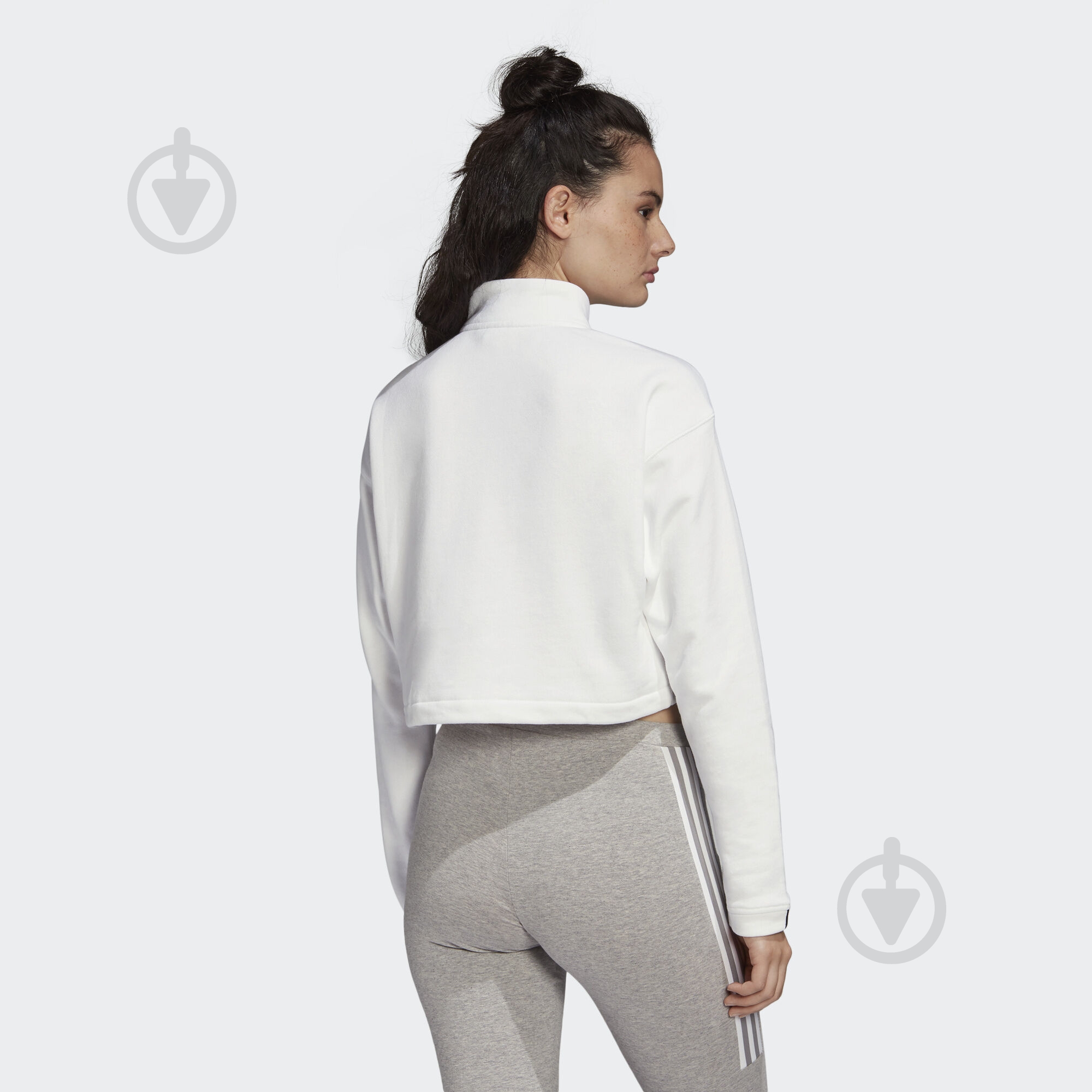 Свитшот Adidas CROPPED SWEAT FM2505 р. 44 белый - фото 5