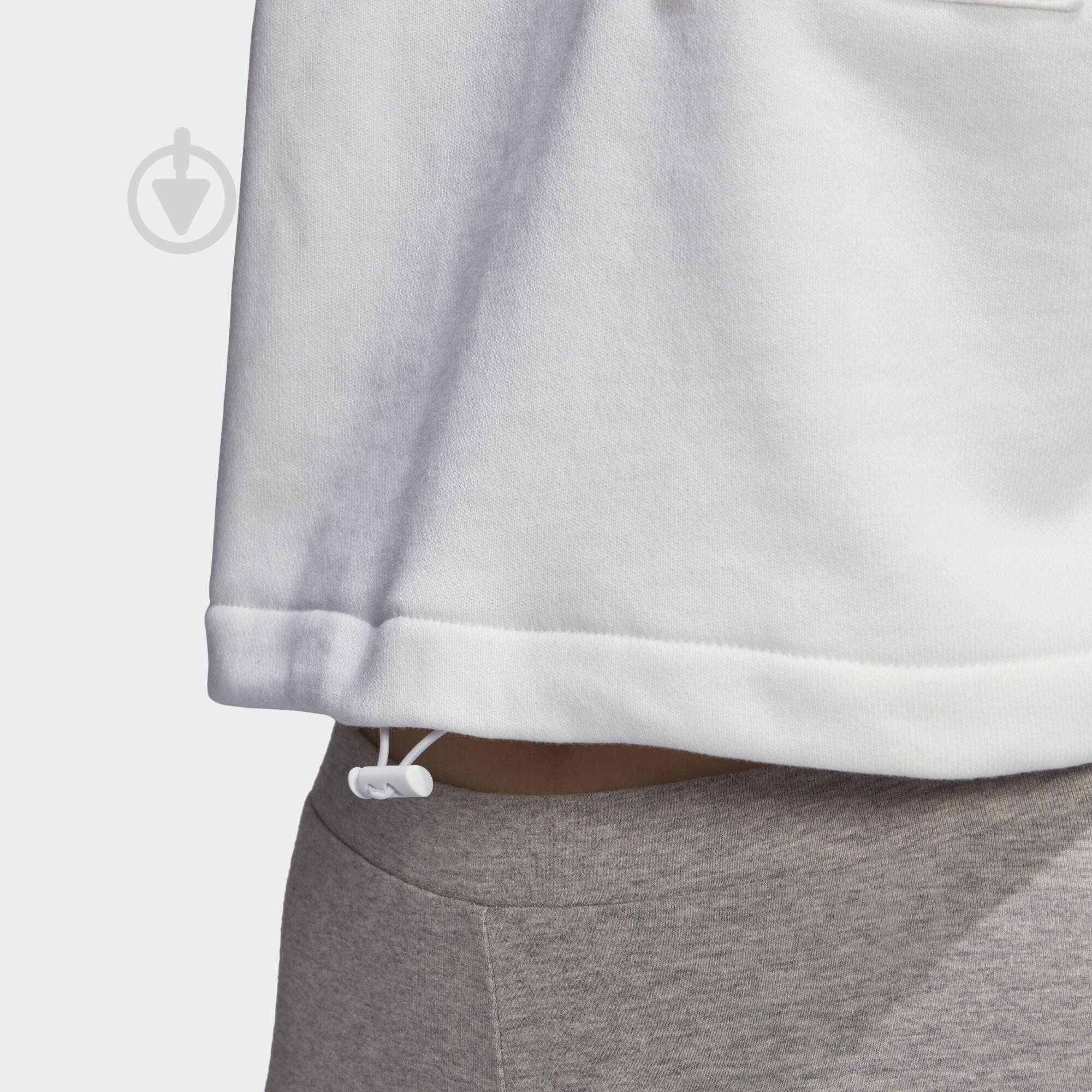 Свитшот Adidas CROPPED SWEAT FM2505 р. 44 белый - фото 9
