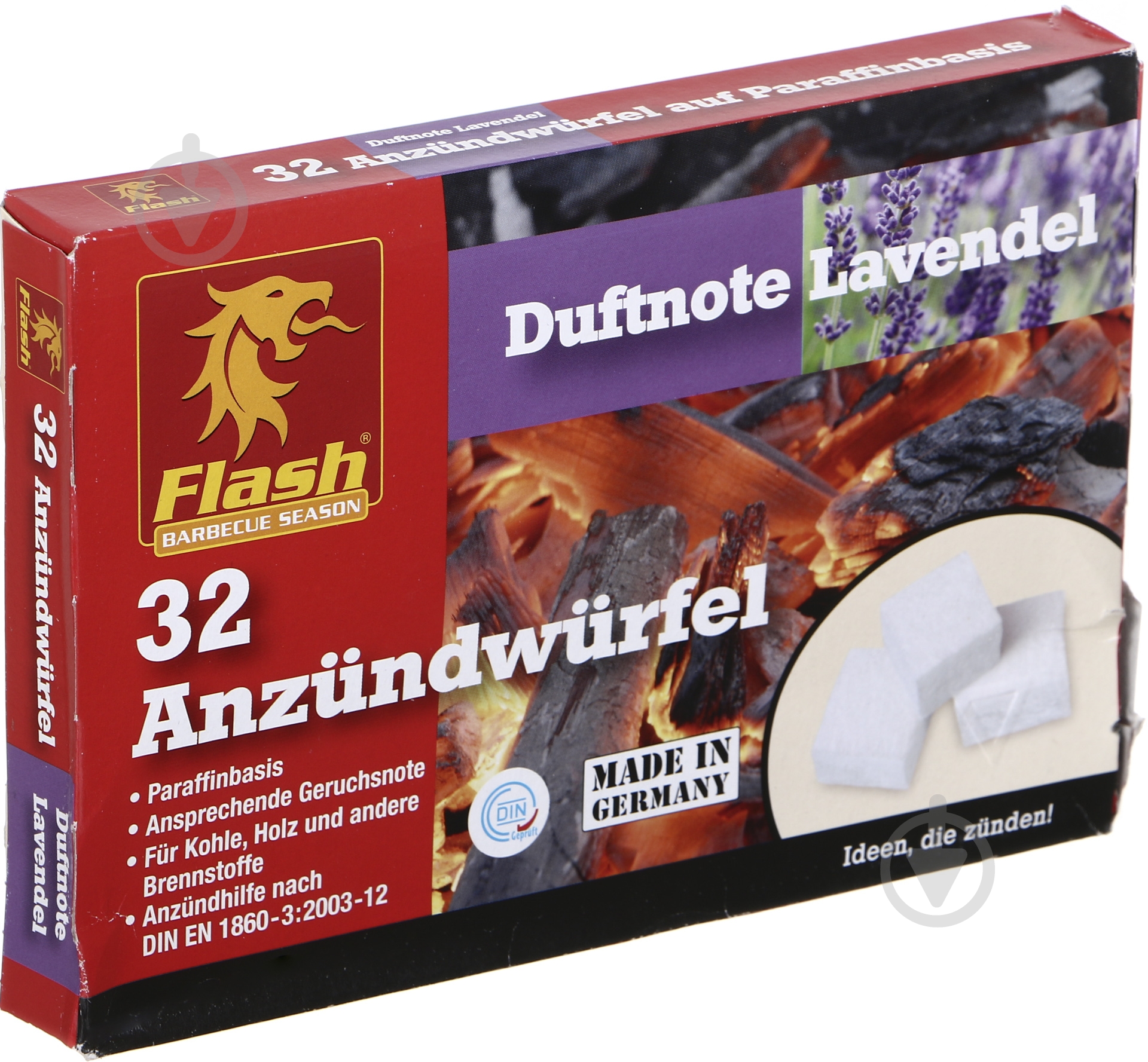 Подпалка для камина и печи Flash лаванда 32 шт. - фото 1 Подпалка для камина и печи Flash лаванда 32 шт. - фото 1