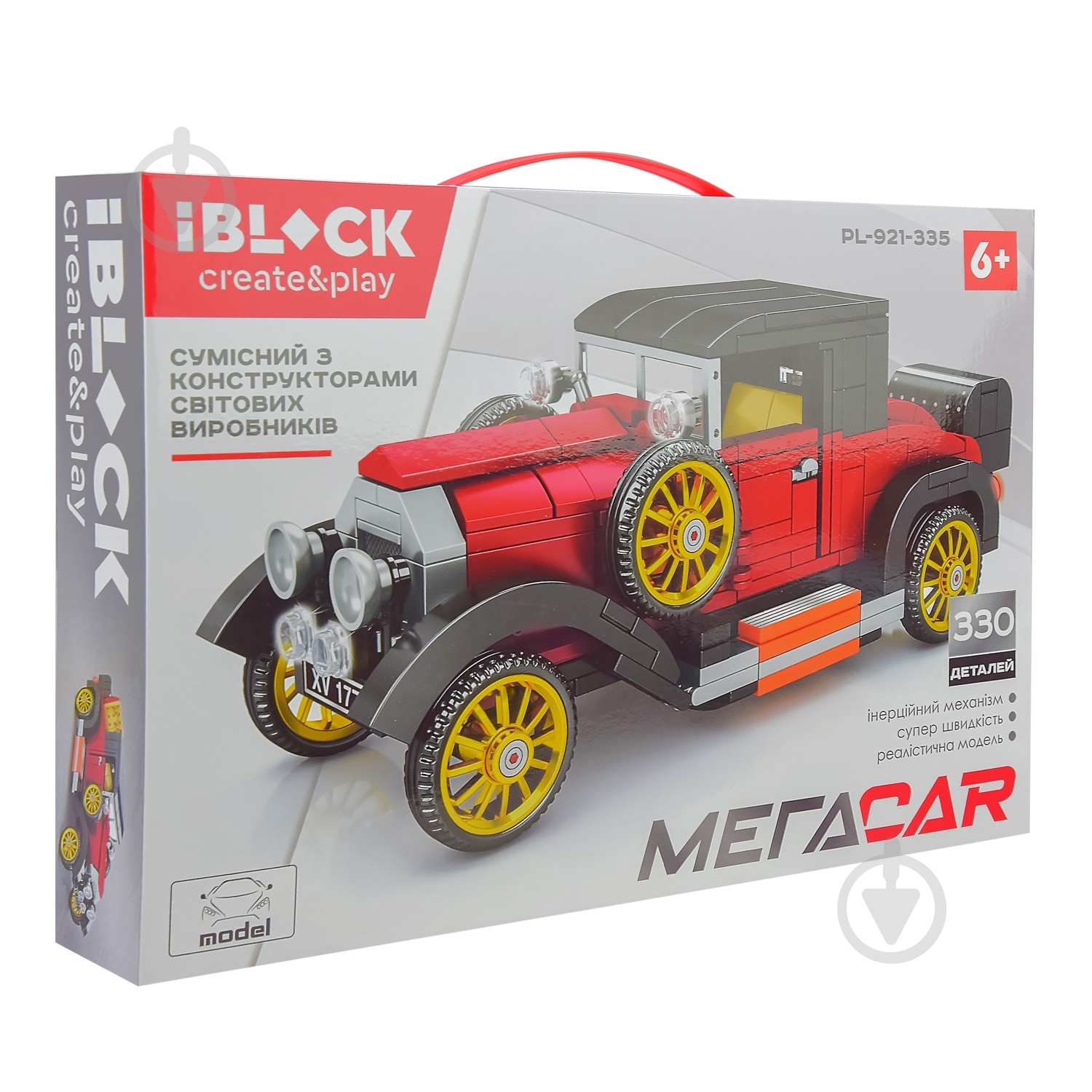 Игрушка-конструктор Iblock Машинка 330 деталей PL-921-335 - фото 2 Игрушка-конструктор Iblock Машинка 330 деталей PL-921-335 - фото 2