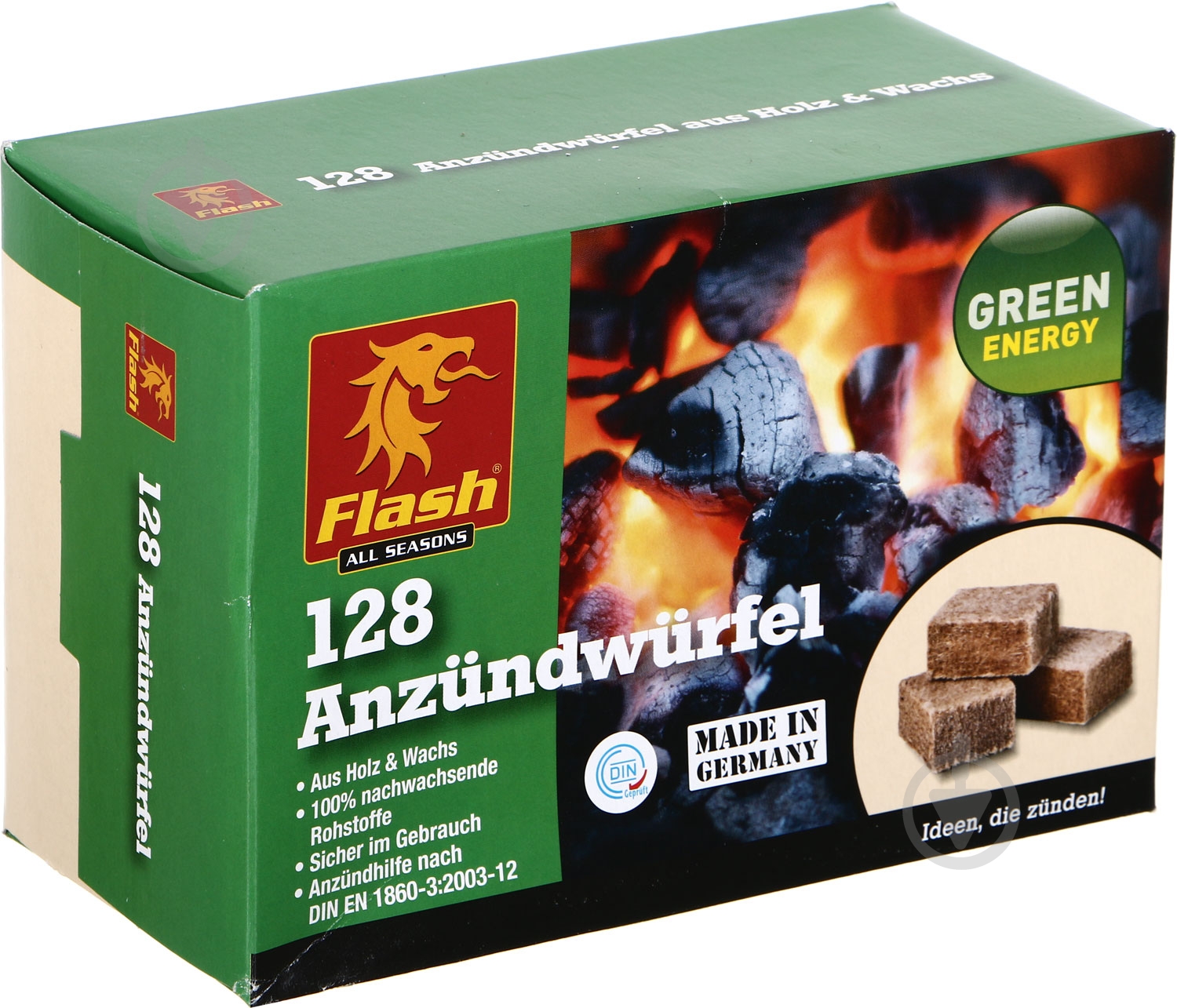 Подпалка для камина и печи Flash Brown 128 шт. - фото 1