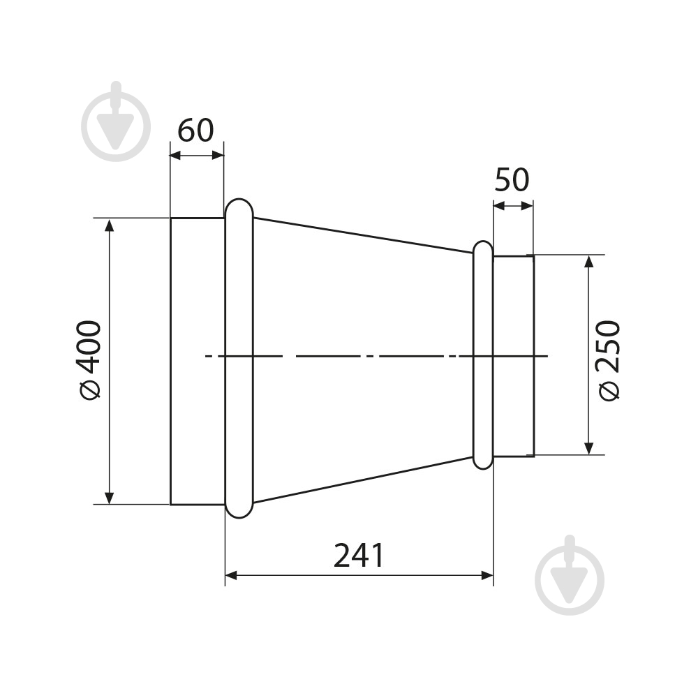 Переход Вентс 400/250 - фото 2
