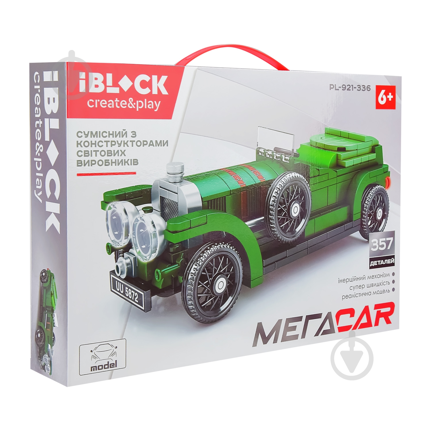 Игрушка-конструктор Iblock Машинка 357 деталей PL-921-336 - фото 2 Игрушка-конструктор Iblock Машинка 357 деталей PL-921-336 - фото 2