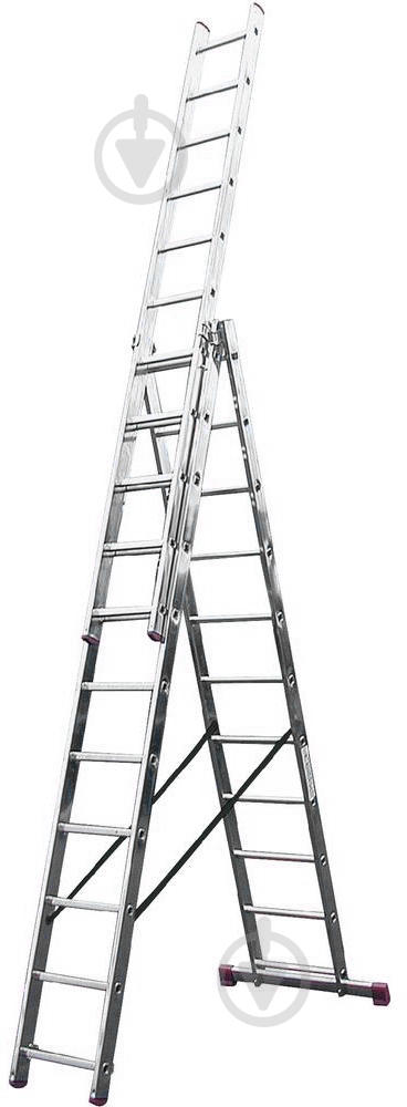 Лестница 3-секционная универсальная Krause Corda 3x11 (030429) - фото 1