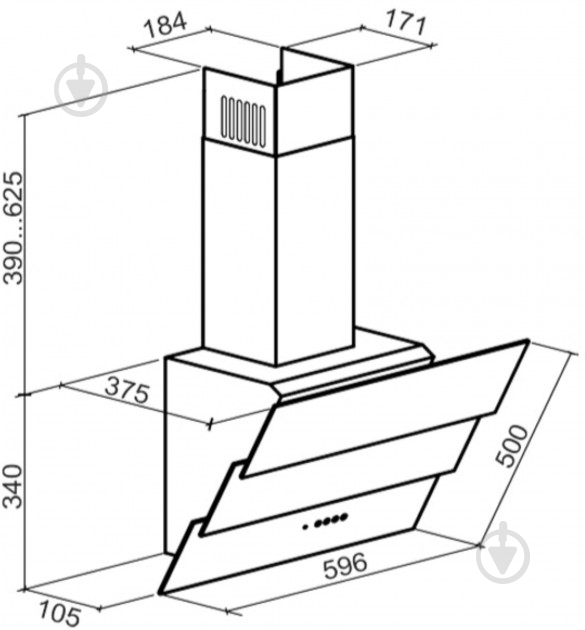 Вытяжка Eleyus Fiona 700 60 BG - фото 14