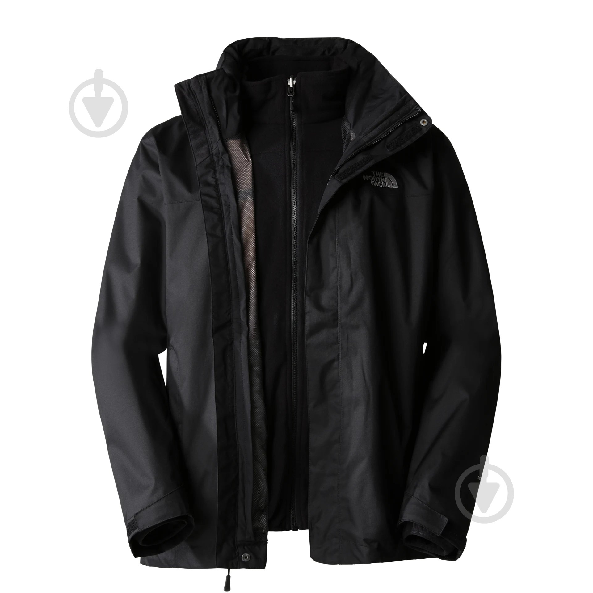 Куртка чоловіча демісезонна M EVOLVE II TRICLIMATE JACKET - EU NF00CG55JK31 р.XL чорна - фото 6