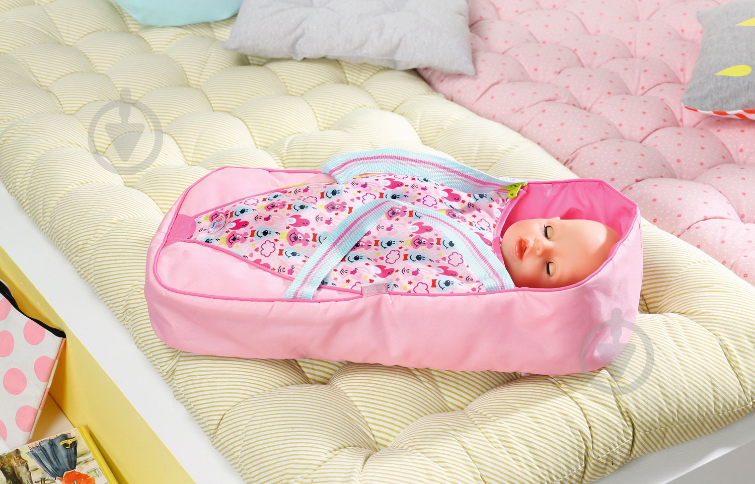 Люлька-переноска Zapf для куклы Baby Born Яркие сны 2 в 1 824429 - фото 5