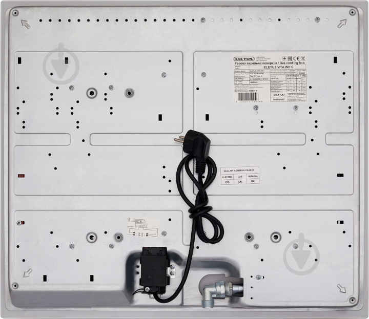 Варочная поверхность газовая Eleyus VITA 60 WH CF - фото 8