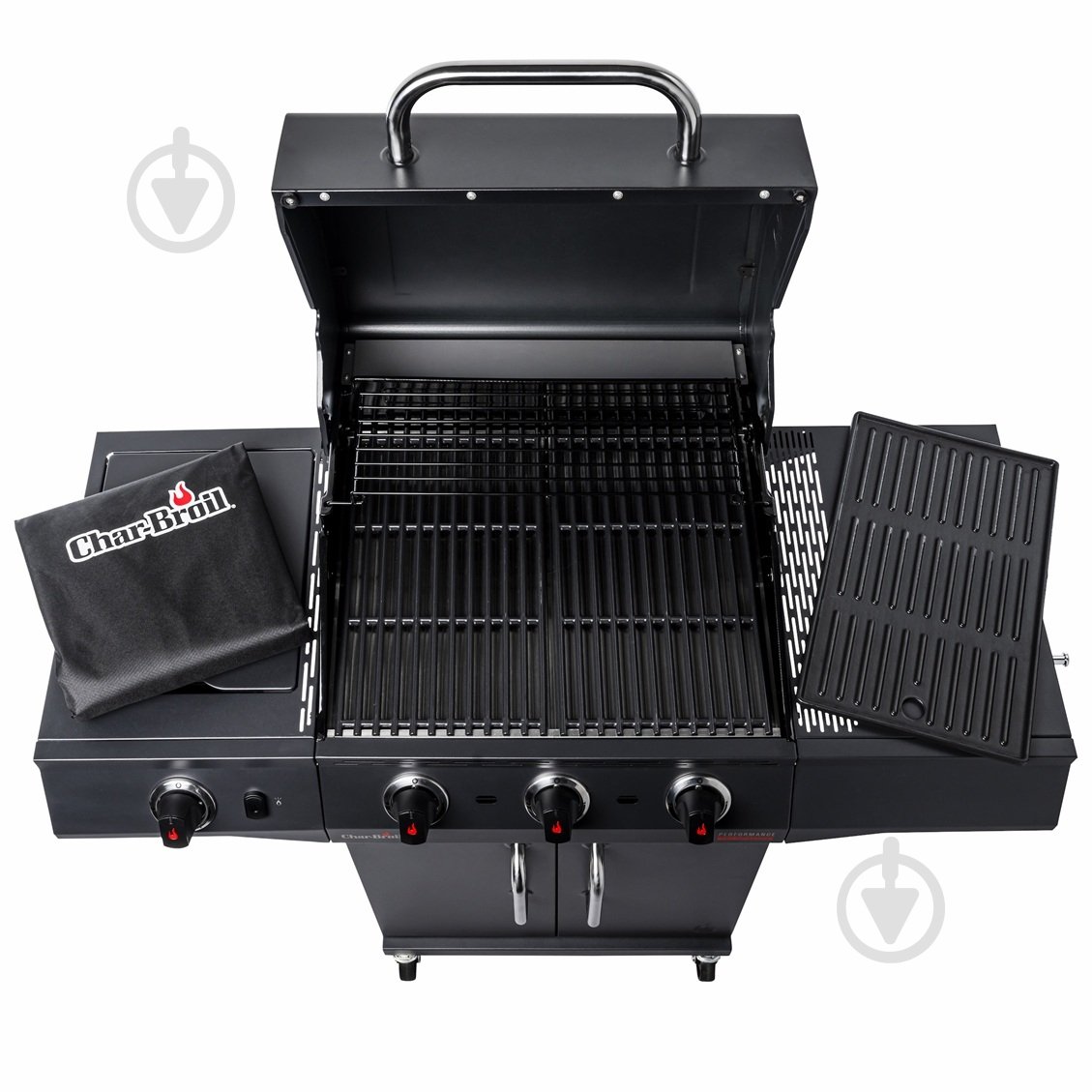 Гриль газовый Char-Broіl Performance POWER EDITION 3 нержавеющая сталь с черным - фото 2