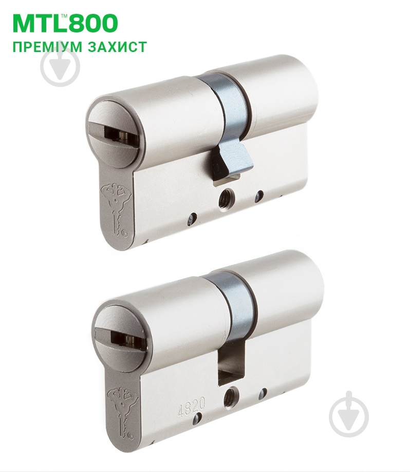 Цилиндр Mul-T-Lock MTL800/MT5+ 45x45 ключ-ключ 90 мм никель сатин - фото 1 Цилиндр Mul-T-Lock MTL800/MT5+ 45x45 ключ-ключ 90 мм никель сатин - фото 1