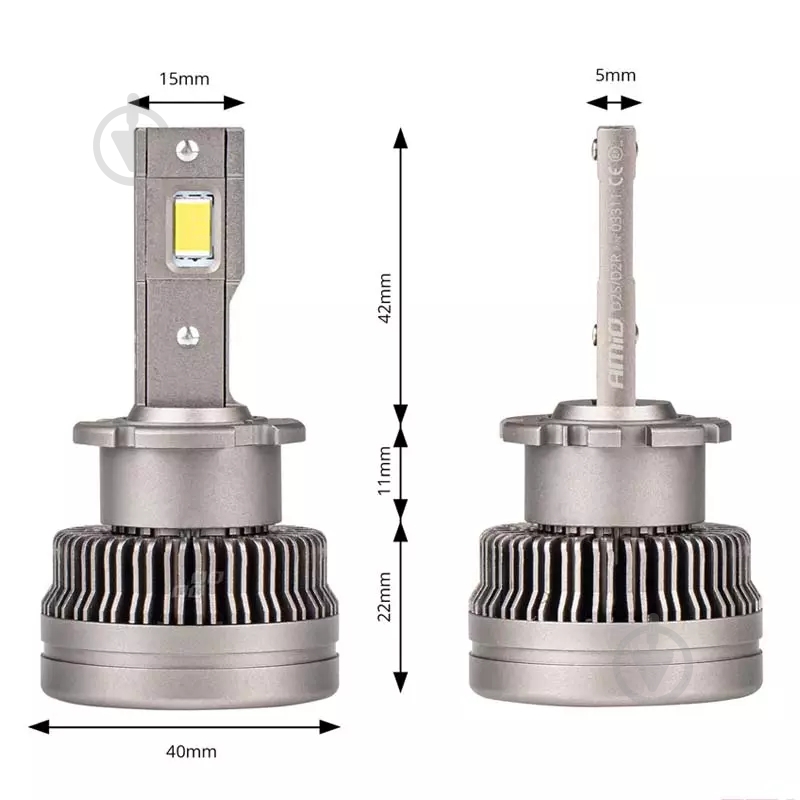Автолампа світлодіодна AMiO XD D2S 70 Вт 2 шт. (03311) - фото 3