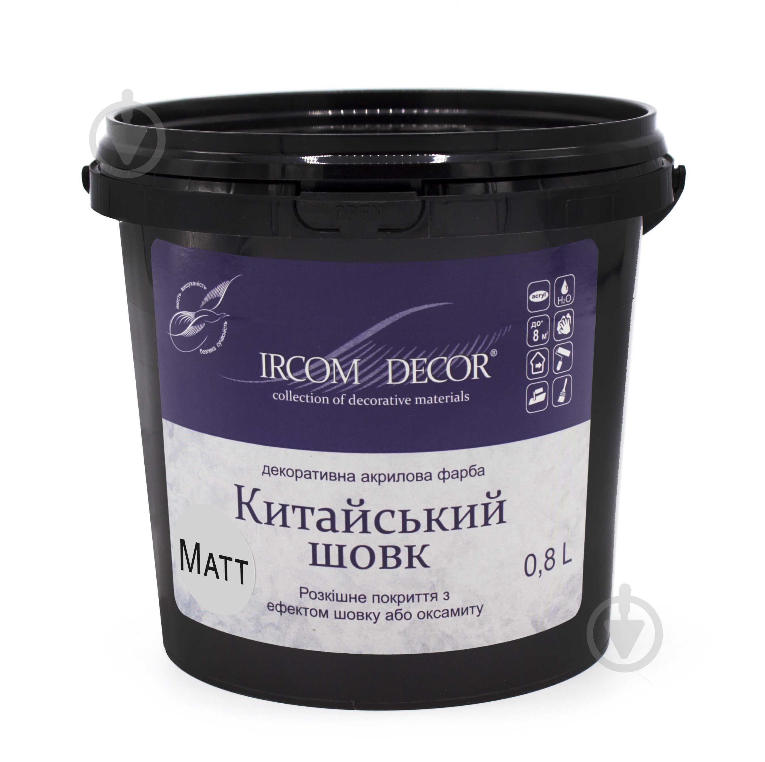 Декоративная краска Ircom Decor Китайский шелк 0,8 л - фото 1
