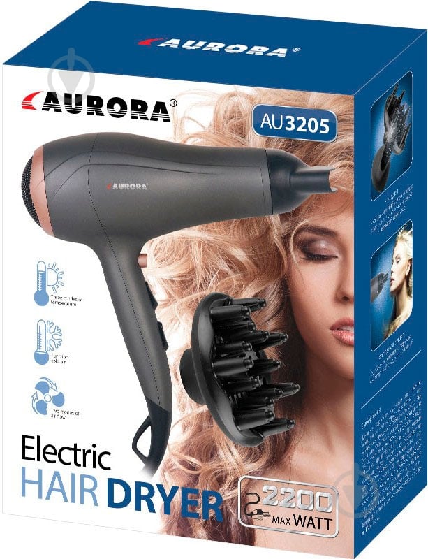 Фен Aurora AU 3205 - фото 3 Фен Aurora AU 3205 - фото 3