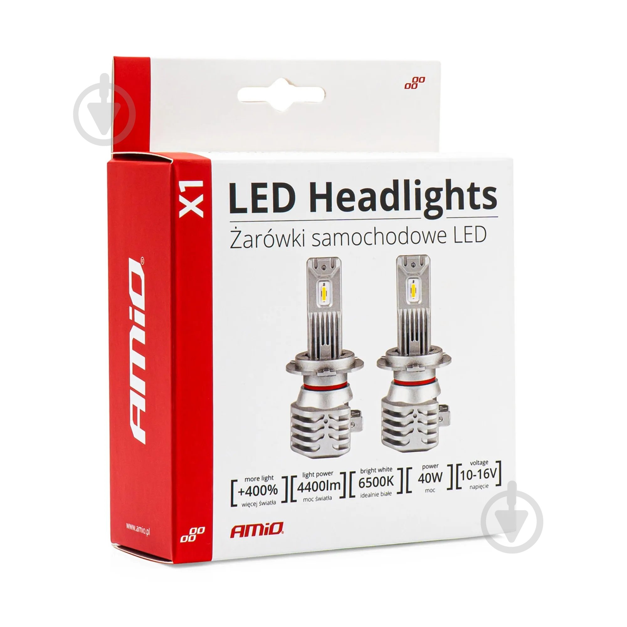 Автолампа світлодіодна AMiO X1 H7 40 Вт 2 шт. (02966) - фото 4
