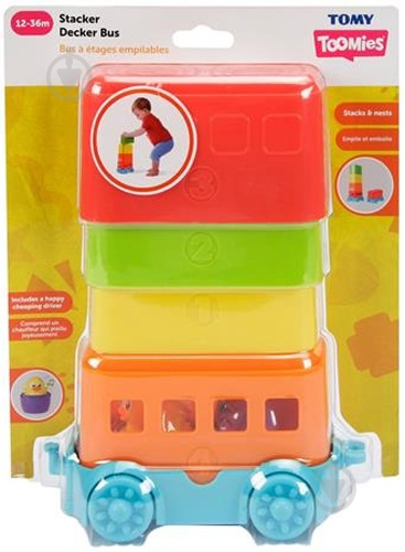 Пирамидка Toomies Автобус E73220 - фото 2 Пирамидка Toomies Автобус E73220 - фото 2