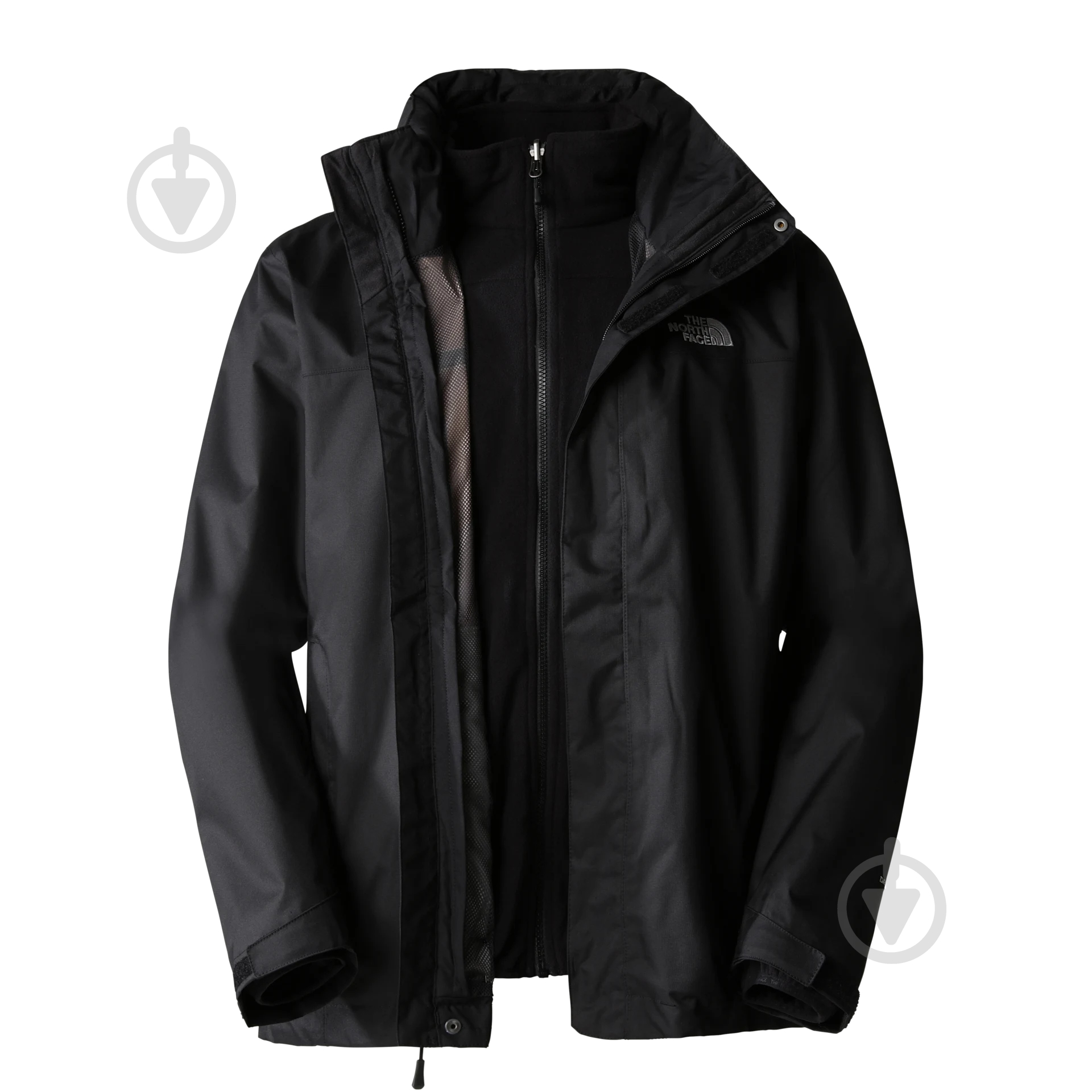 Куртка чоловіча демісезонна M EVOLVE II TRICLIMATE JACKET - EU NF00CG55JK31 р.M чорна - фото 6