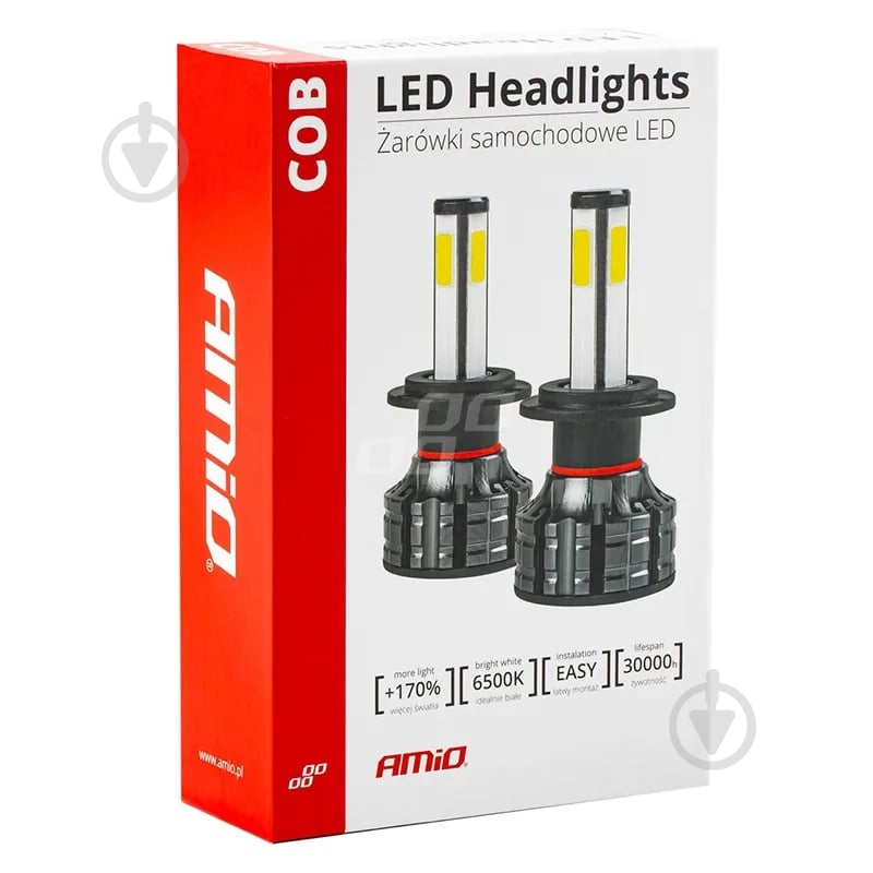Автолампа світлодіодна AMiO COB HB4 38 Вт 2 шт. (02847) - фото 6