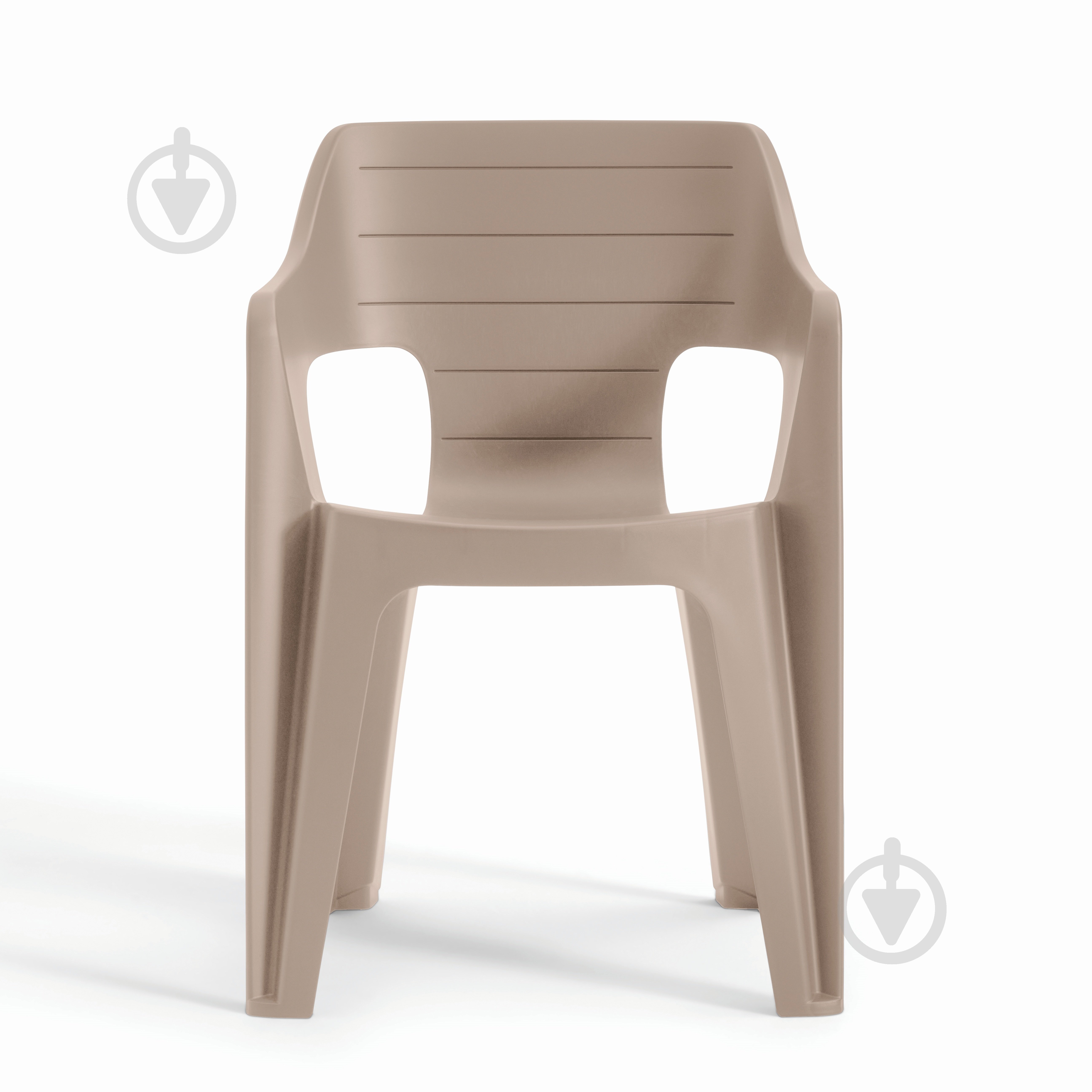 Стул пластиковый Keter Bilbao lowback 57х57х79 cм капучино - фото 2 Стул пластиковый Keter Bilbao lowback 57х57х79 cм капучино - фото 2