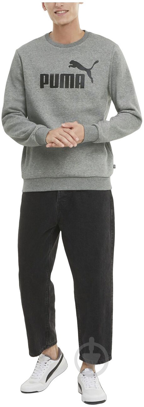 Джемпер Puma Essentials Big Logo Crew 58667803 р.XL серый - фото 2 Джемпер Puma Essentials Big Logo Crew 58667803 р.XL серый - фото 2